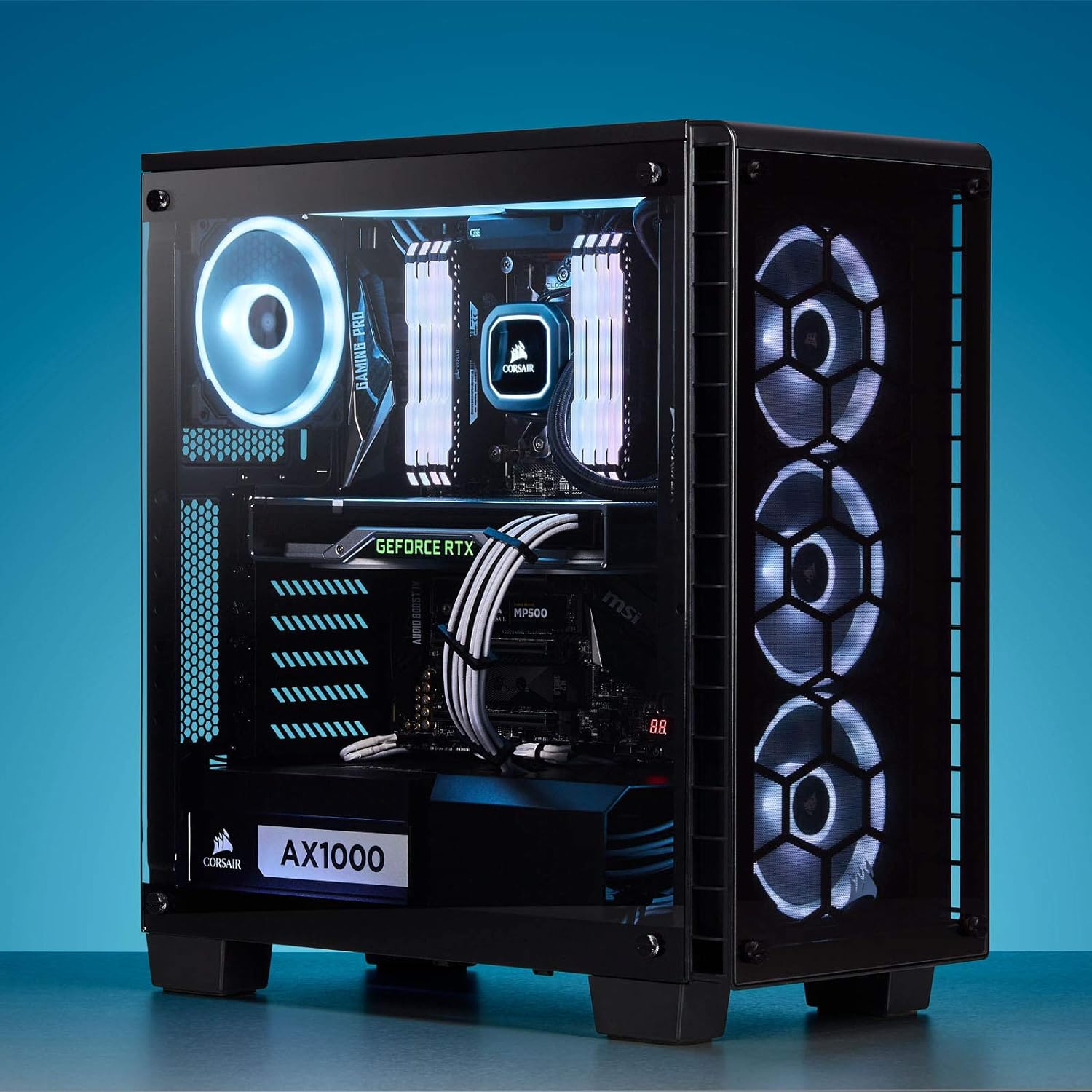 Corsair Cables EPS12VATX12V prémium con funda individual, color blanco, para fuentes de alimentación Corsair
