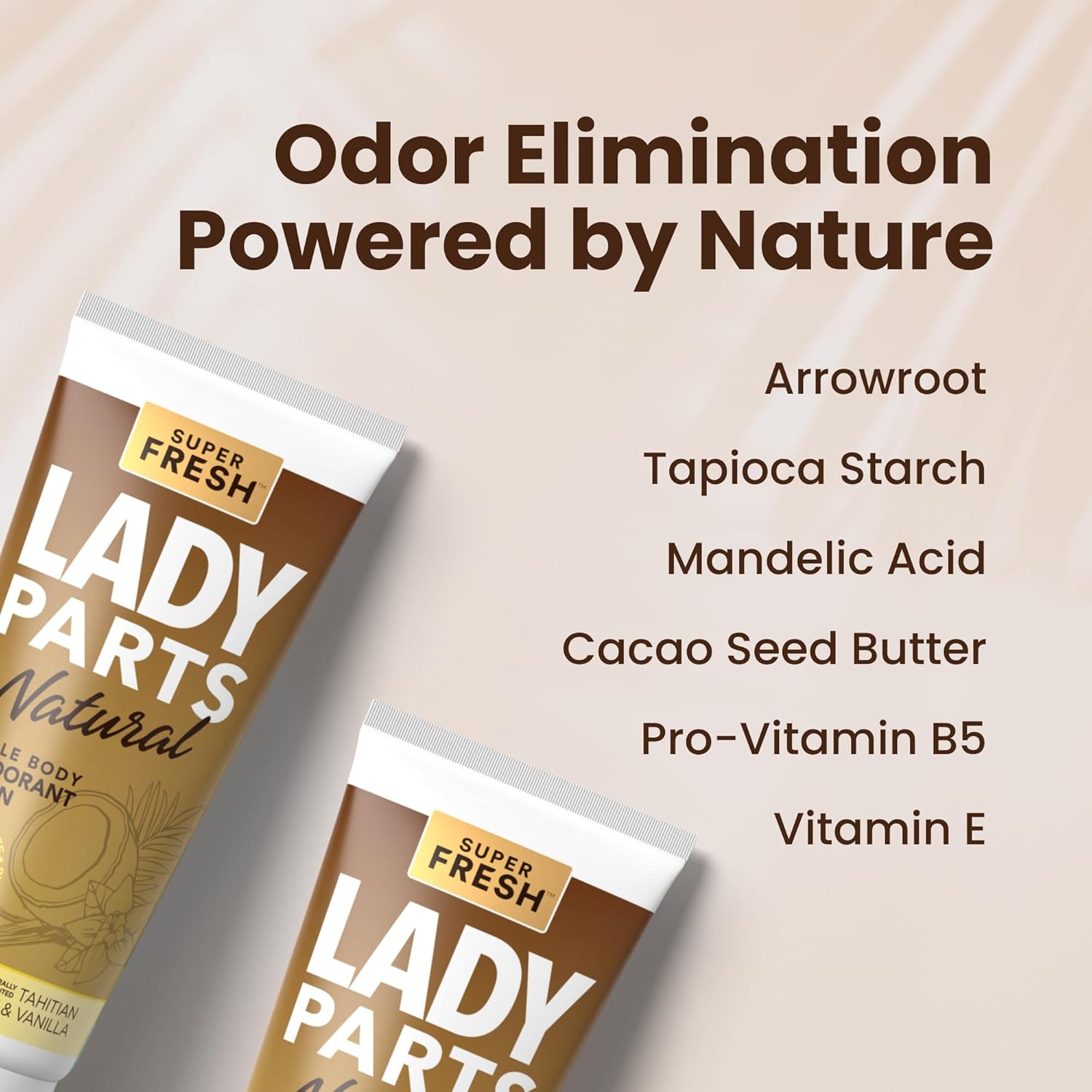 Super Fresh Lady Parts – Desodorante natural para partes privadas y cuerpo, desodorante sin aluminio para mujeres, sin bicarbonato de sodio,