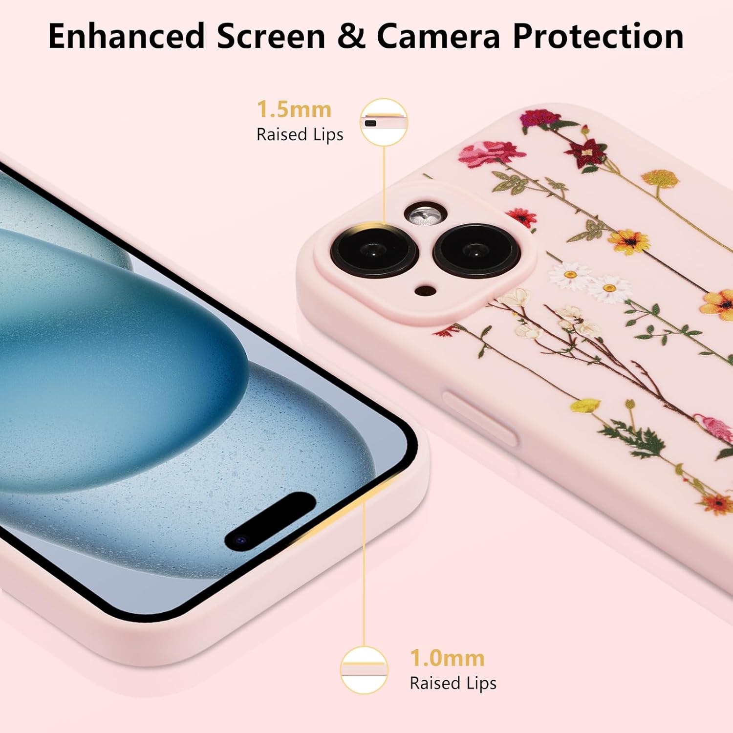 ZTOFERA Funda protectora transparente para iPhone 14, funda protectora de silicona flexible para iPhone 14, delgada y a prueba de golpes, para