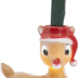 ProductWorks Rudolph in Santa Hat – Cadena de luces LED de batería de 20 unidades de encendidoapagadocentelleotemporizador ProductWorks Rudolph in Santa Hat – Cadena de luces LED de batería de 20 unidades de encendidoapagadocentelleotemporizador