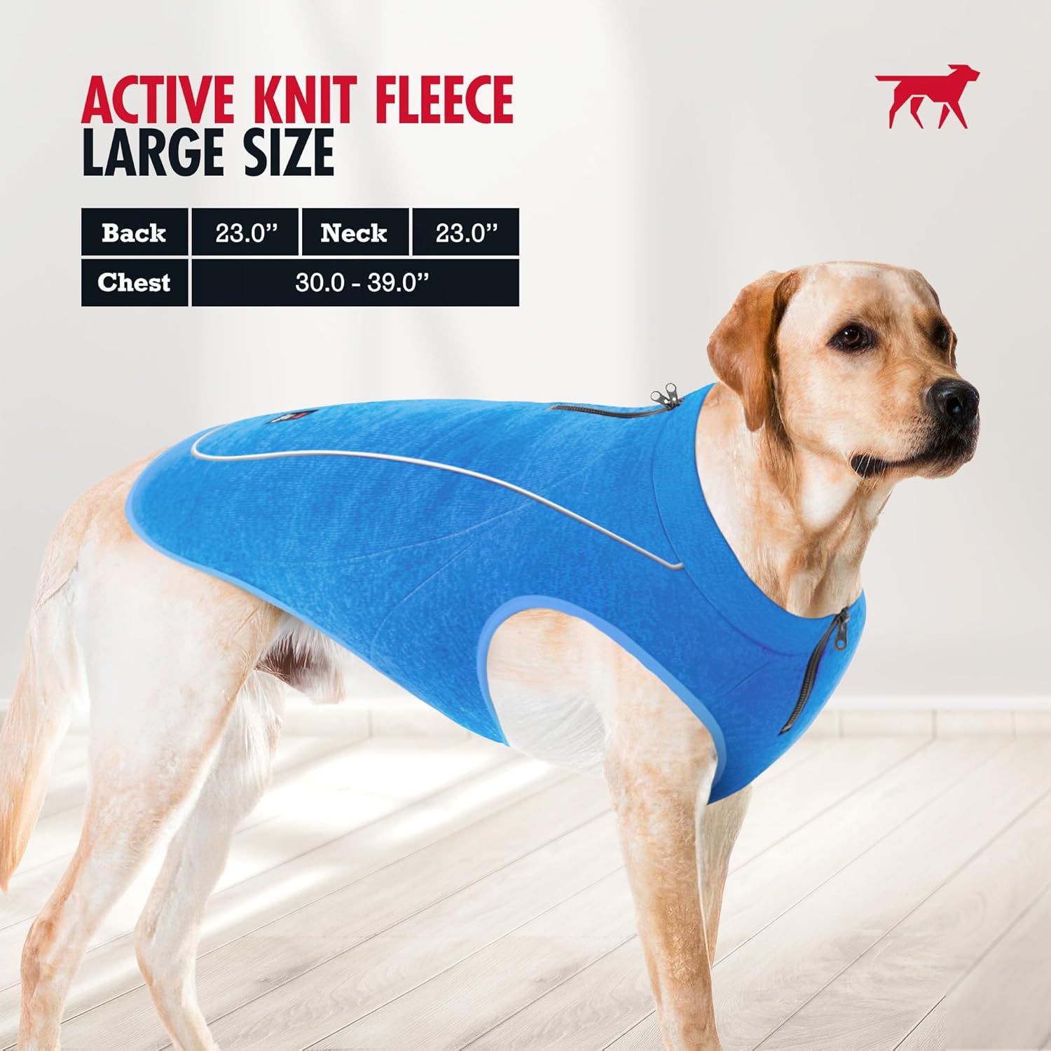 Tuff Pupper Chaqueta de forro polar de punto aislado para perros  Chaleco ligero y cálido para perro  Puerto de cremallera impermeable para arnés
