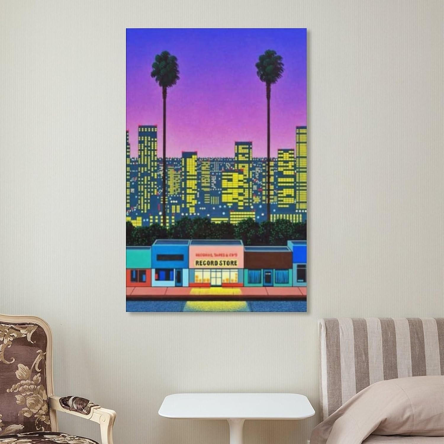 Pintura de paisaje retro moderna estilo pop Nagai Hiroshi Home Bar decoración de pared (6) pósteres e impresiones de pintura en lienzo para