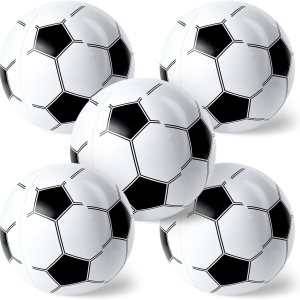 POPLAY 5 bolas inflables, pelotas inflables de playa de fútbol de 12 pulgadas para niños, recuerdos de fiesta de verano, piscina, juego de playa POPLAY 5 bolas inflables, pelotas inflables de playa de fútbol de 12 pulgadas para niños, recuerdos de fiesta de verano, piscina, juego de playa
