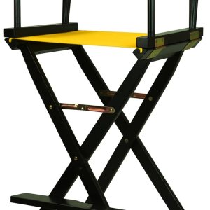 Casual Home 230-02021-34 – Silla de director de 30 in, marco negro, lona dorado, altura de barra Casual Home 230-02021-34 – Silla de director de 30 in, marco negro, lona dorado, altura de barra