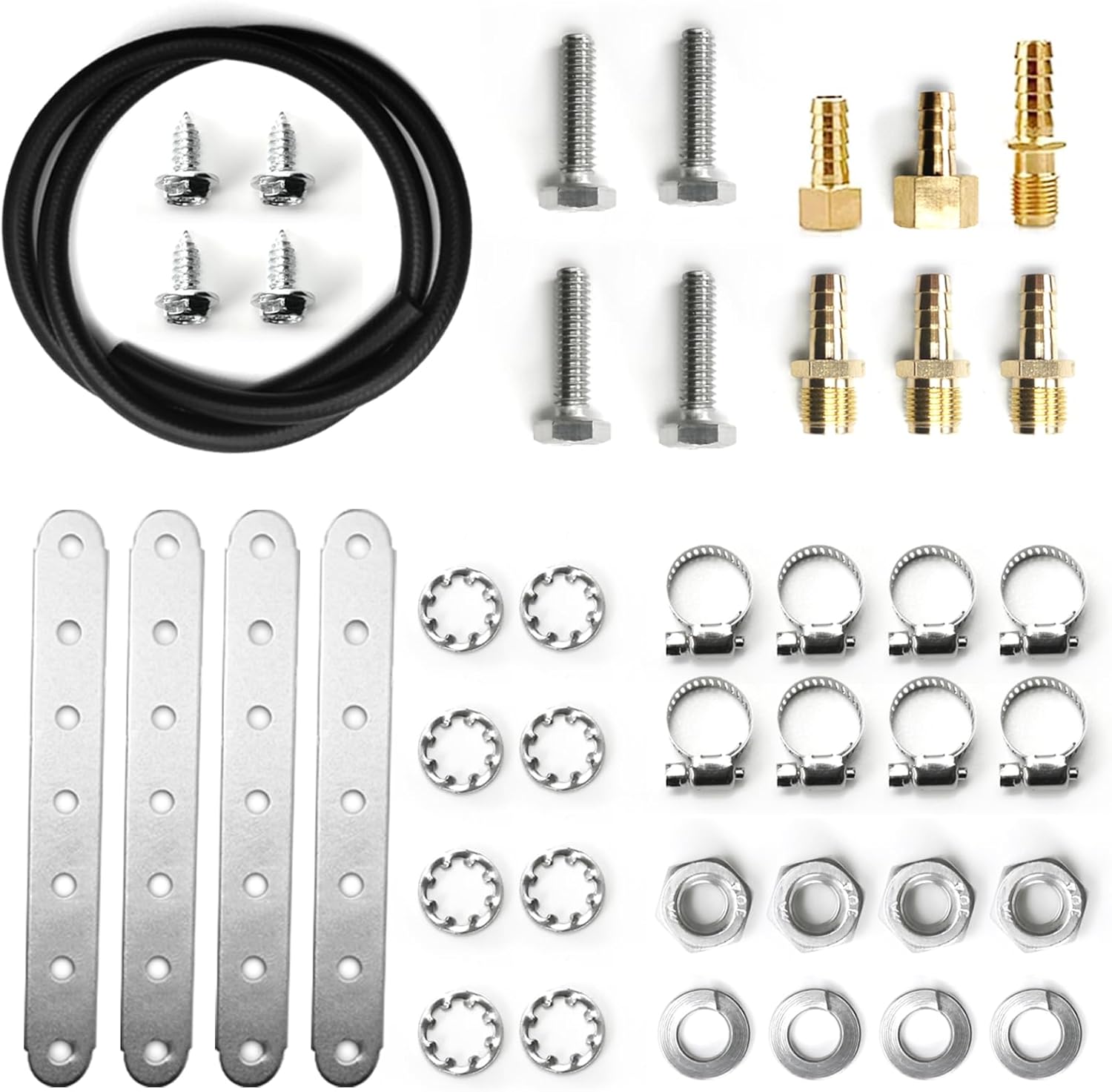 Kit de enfriador de aceite de transmisión de 40 k compatible con enfriador Trans de baja presión máxima de 40,000 GVW con hardware de montaje,