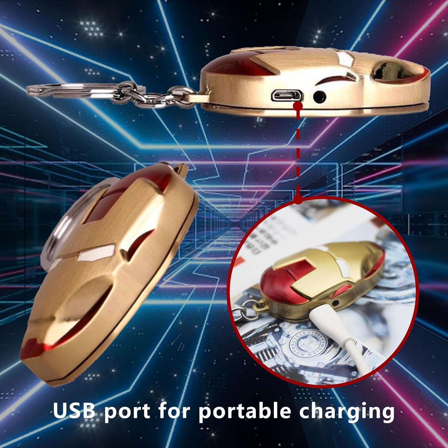 Lindo encendedor USB, encendedor fresco con llavero, divertido encendedor eléctrico recargable, encendedor sin llama a prueba de viento, regalo para