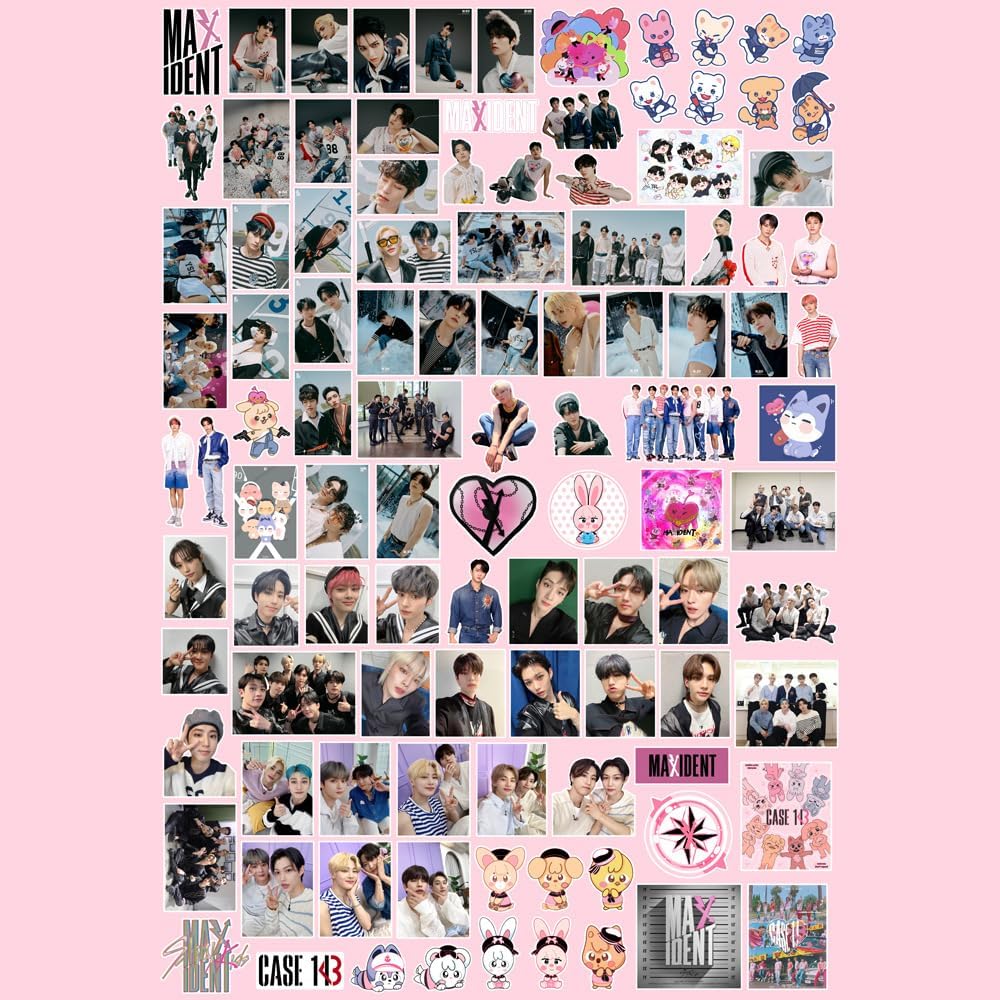 Stray Kids Merch Stickers Straykids – Adhesivo para portátil de 5 estrellas, diseño Maxident Go Live (maxidente)