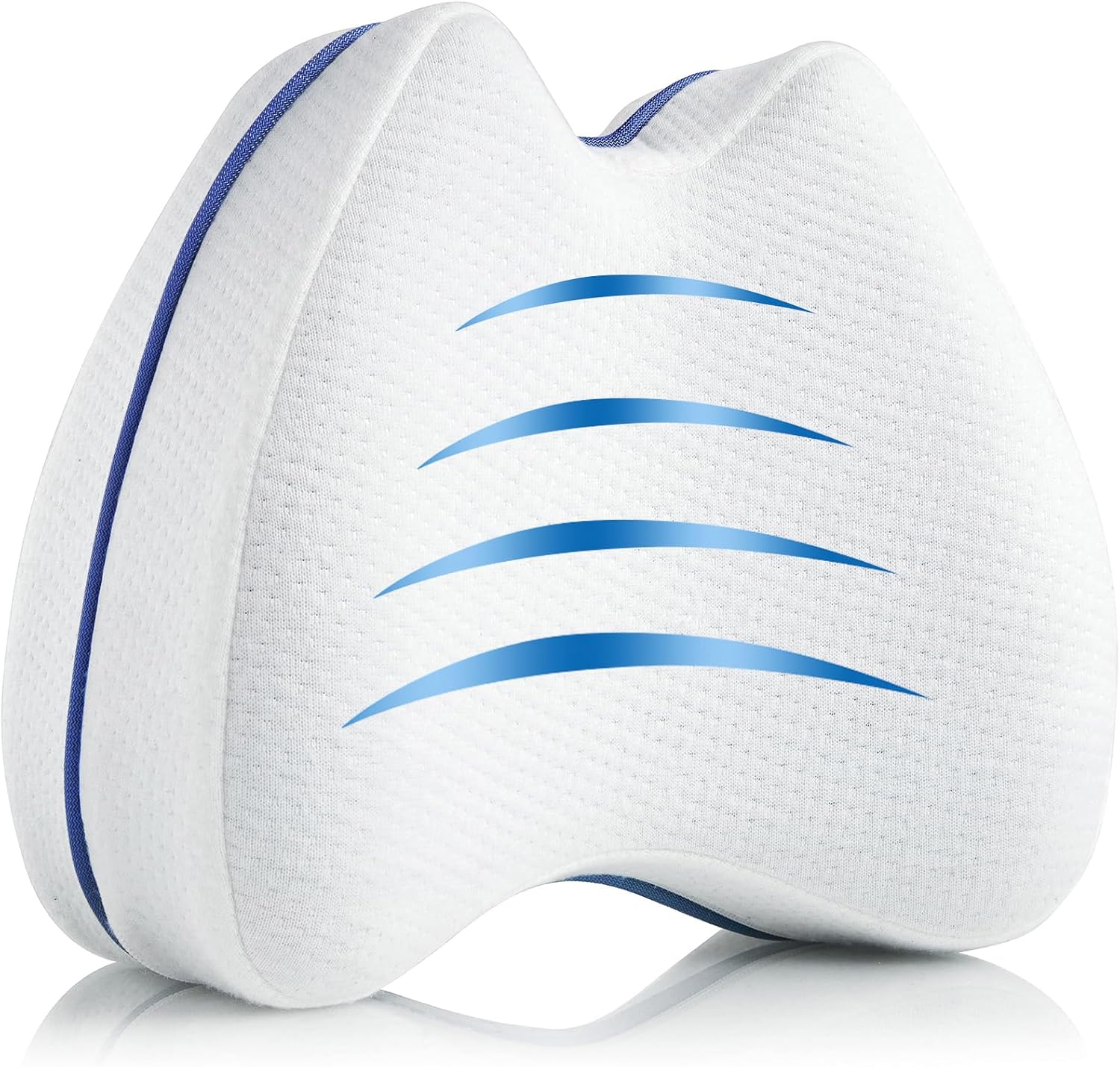 Almohadas de espuma para rodillas y piernas, almohada de apoyo para dormir para dolor de espalda, almohada de piernas para dormir de lado, cojín de