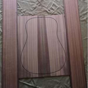 Cuerpo de guitarra sin terminar, 1 juego de guitarra trasera y lateral, kit de guitarra de 41 pulgadas, material de fabricación de guitarra (color Cuerpo de guitarra sin terminar, 1 juego de guitarra trasera y lateral, kit de guitarra de 41 pulgadas, material de fabricación de guitarra (color