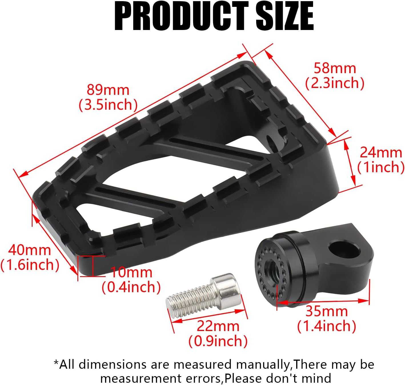 Estriberas de motocicleta MX Wide Pegs Riot reposapiés Chopper Bobber Style para Dyna Fat Bob Touring Road Glide Road King Street Glide Sportster