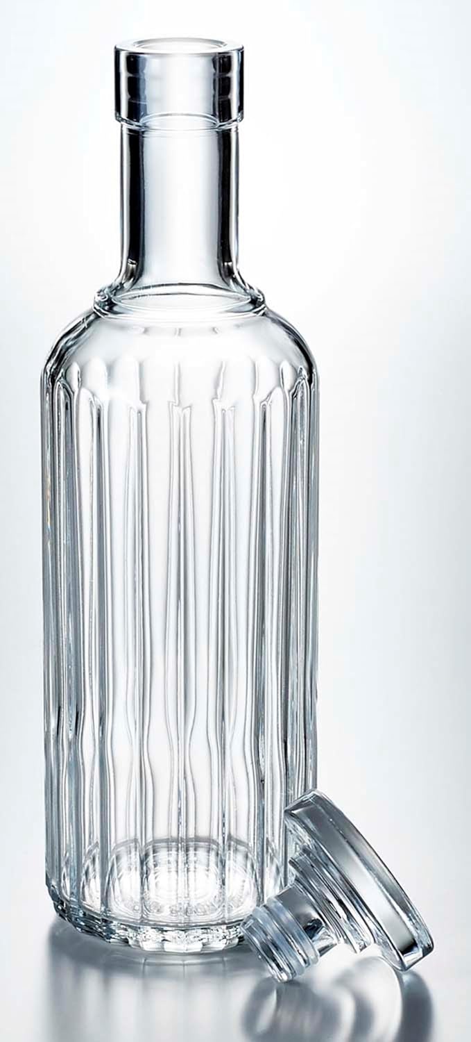 Luigi Bormioli Bach Spirits – Botella con tapón de vidrio, 23.75 onzas, transparente