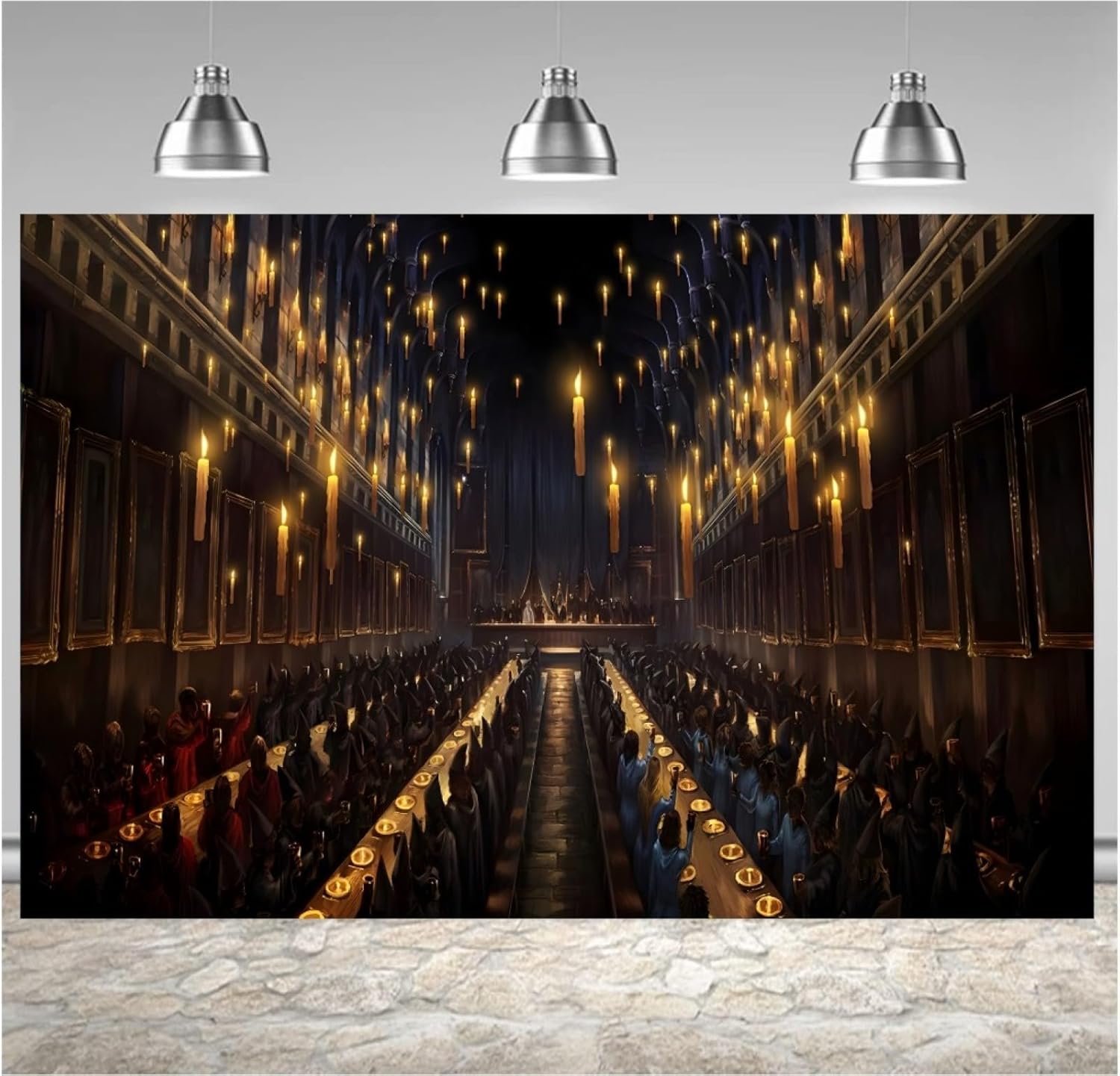 Telón de fondo de cumpleaños de 7 x 5 pies, diseño de castillo encantado, bruja, escuela, telón de fondo de Halloween, telón de fondo para fiesta,