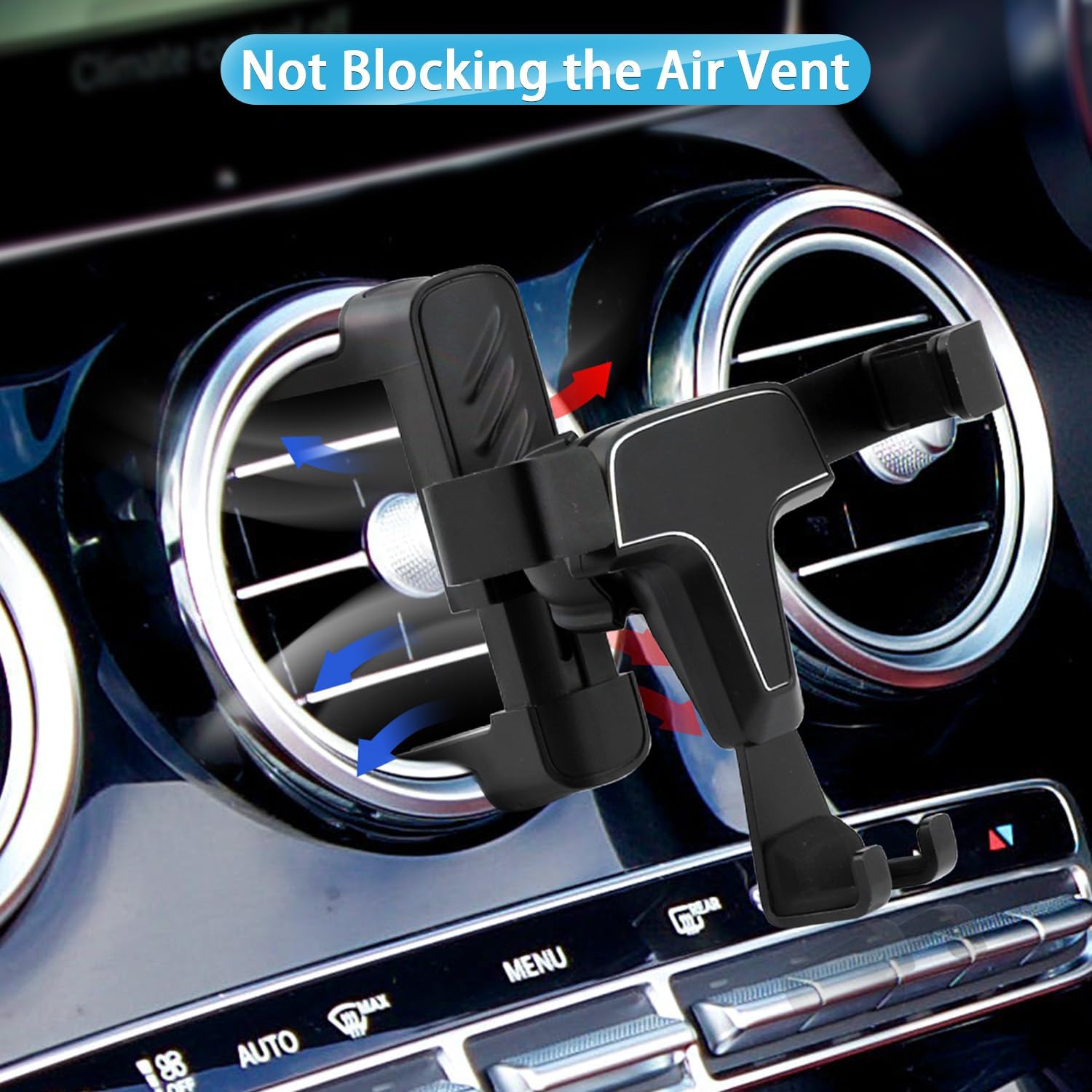 Soporte de teléfono para automóvil Mercedes Benz Mini Cooper Air Vent Gravity Stable Soporte de teléfono celular compatible con Mercedes Benz CLA