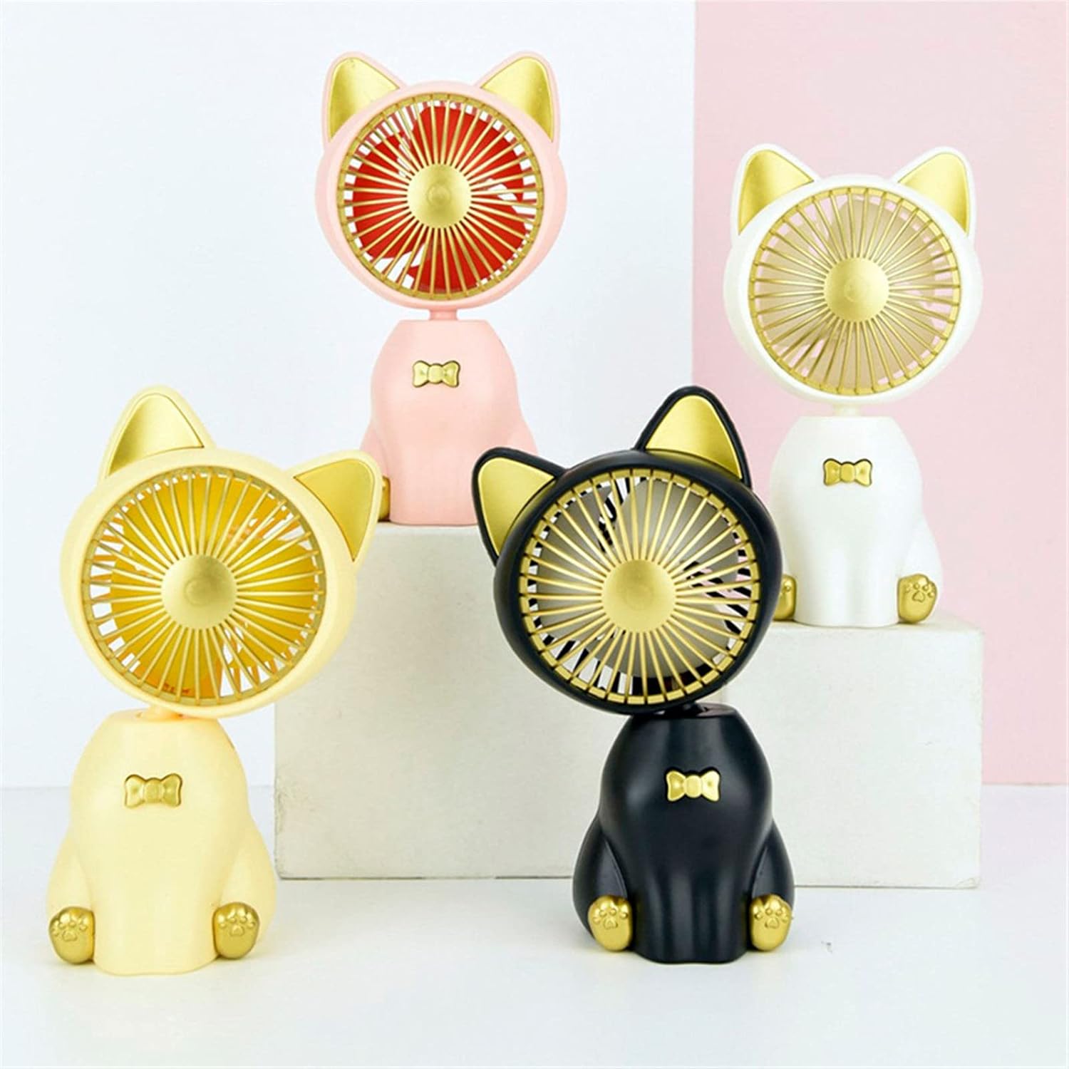 Ventilador de escritorio pequeño silencioso para interiores y exteriores, 4 velocidades, enchufe USB personal, ventilador de mesa portátil, aire