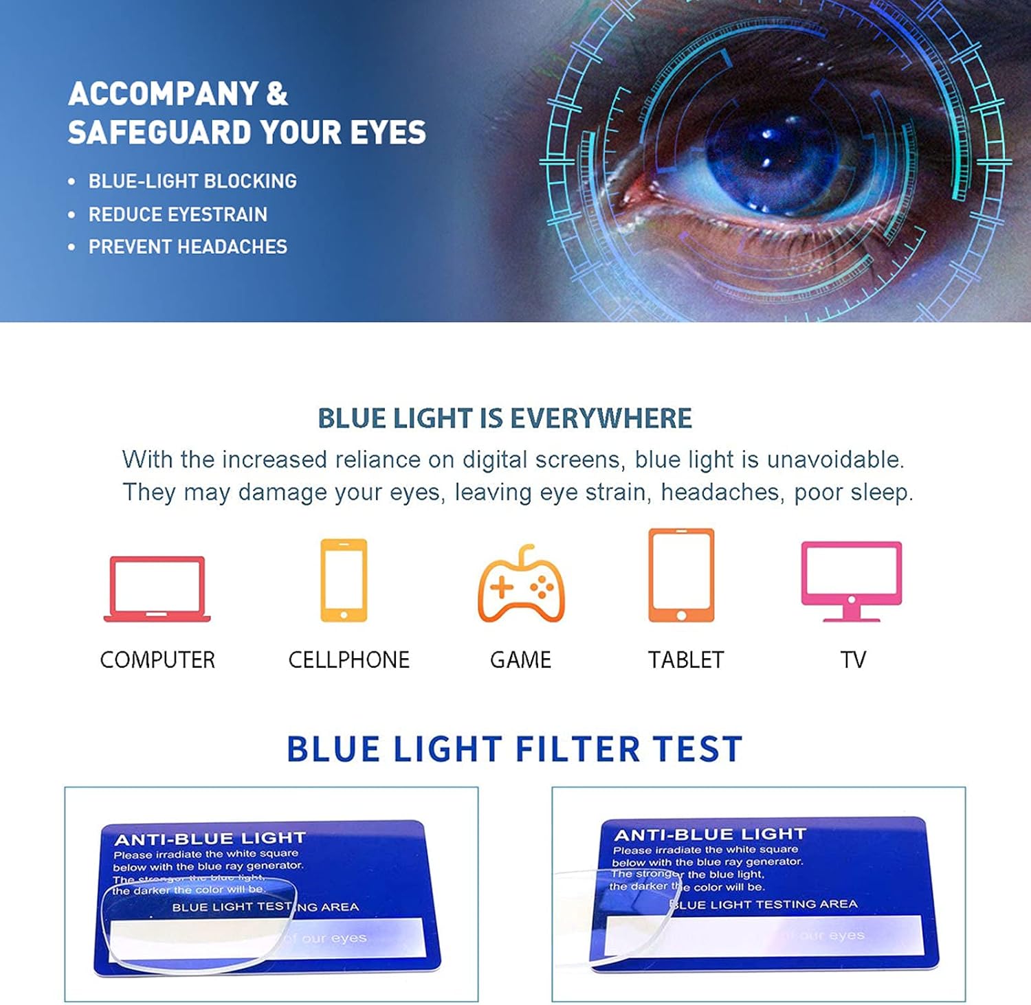 Henotin Paquete de 3 lentes de lectura con bloqueo de luz azul, lectores de computadora con bisagra de resorte para hombres y mujeres, anteojos con