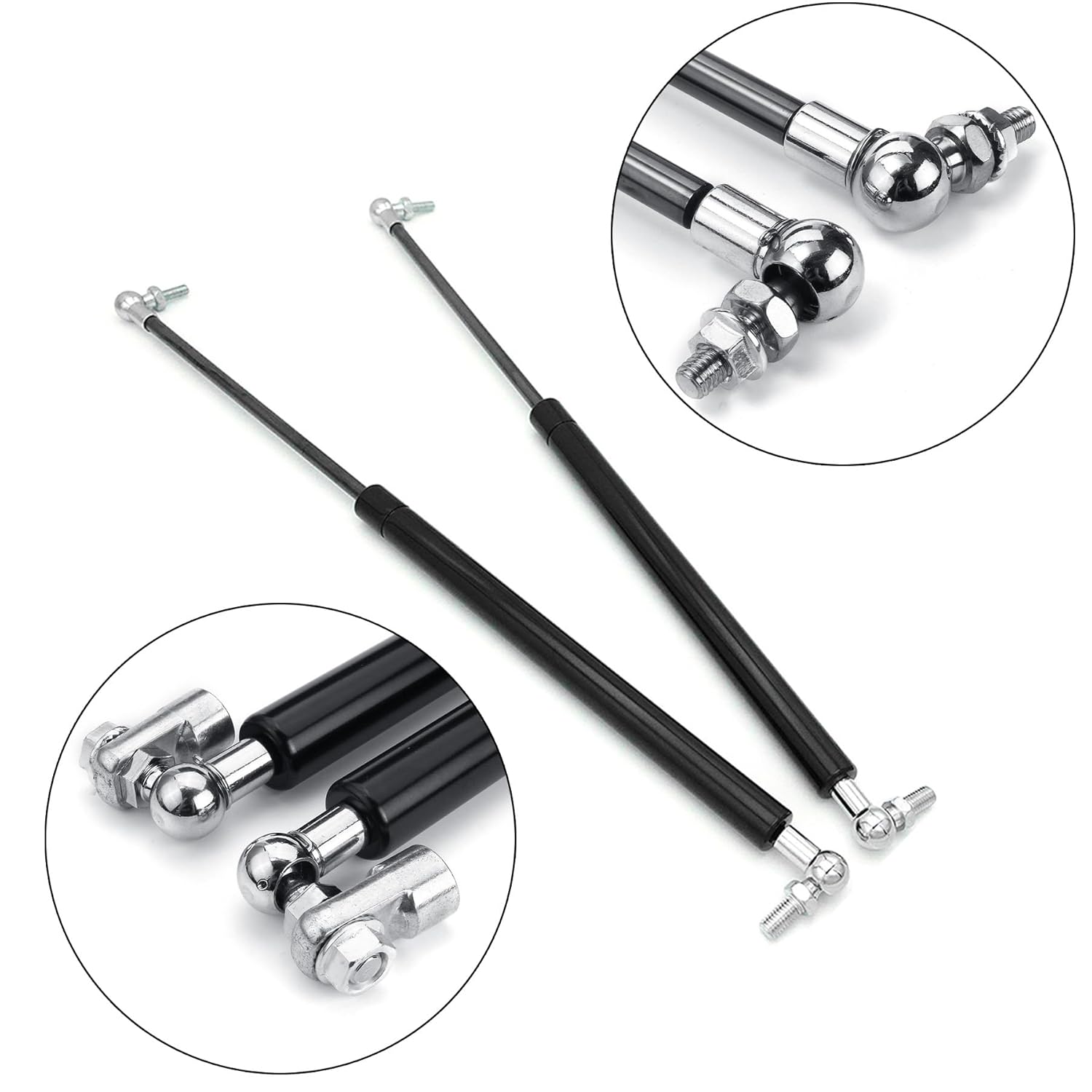 2 piezas de accesorios de asistencia de choque hidráulico para maletero trasero con carga de gas, barra de apoyo de resorte, barra de apoyo para