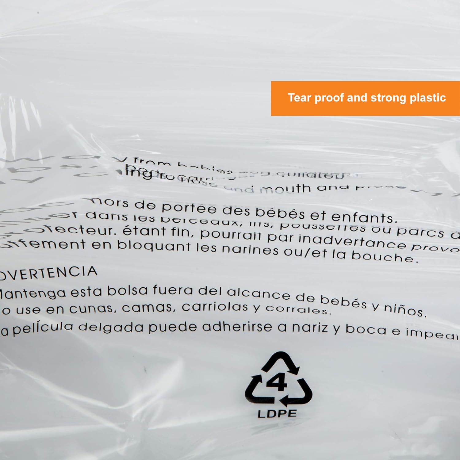 Día de la Madre 11 x 14 pulgadas, 200 bolsas de polietileno transparente autosellantes con advertencia de asfixia para embalaje, camisetas y