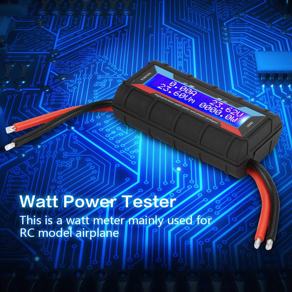 Probador de voltaje,Analizador de potencia Watt Meter 4.8V  60V,Analizador de potencia para avión modelo Rc