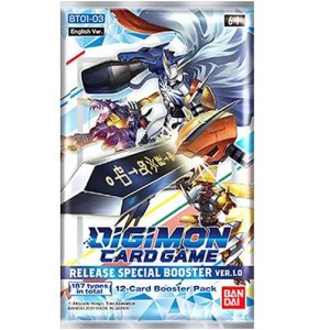 3 paquetes Digimon TCG 12 tarjetas Booster Pack Digimon versión 1.0 3 paquetes Digimon TCG 12 tarjetas Booster Pack Digimon versión 1.0