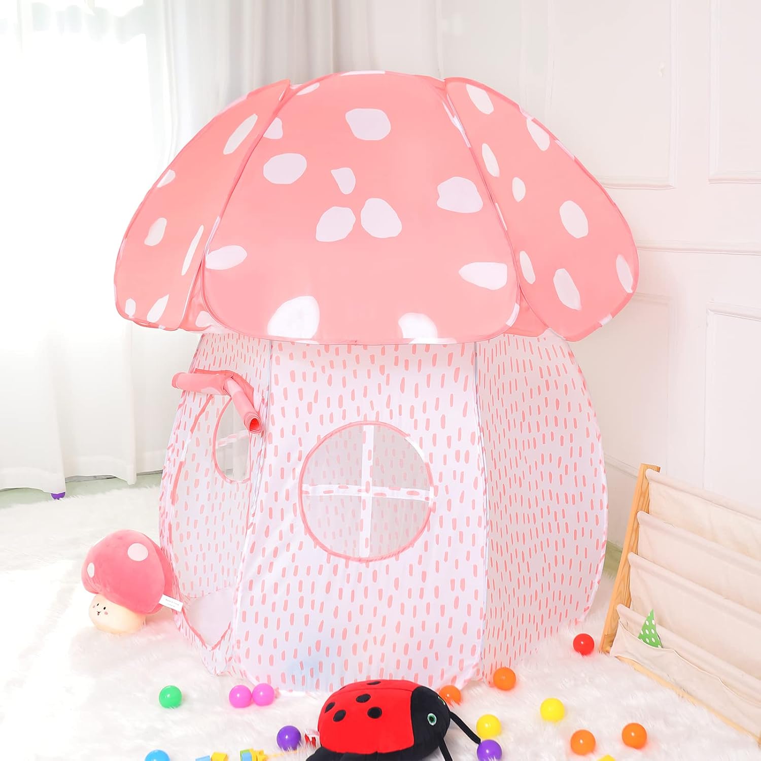 Tienda de campaña para niños, tienda de campaña desplegable para interiores y exteriores, casa de juegos para niños y niñas con diseño exquisito