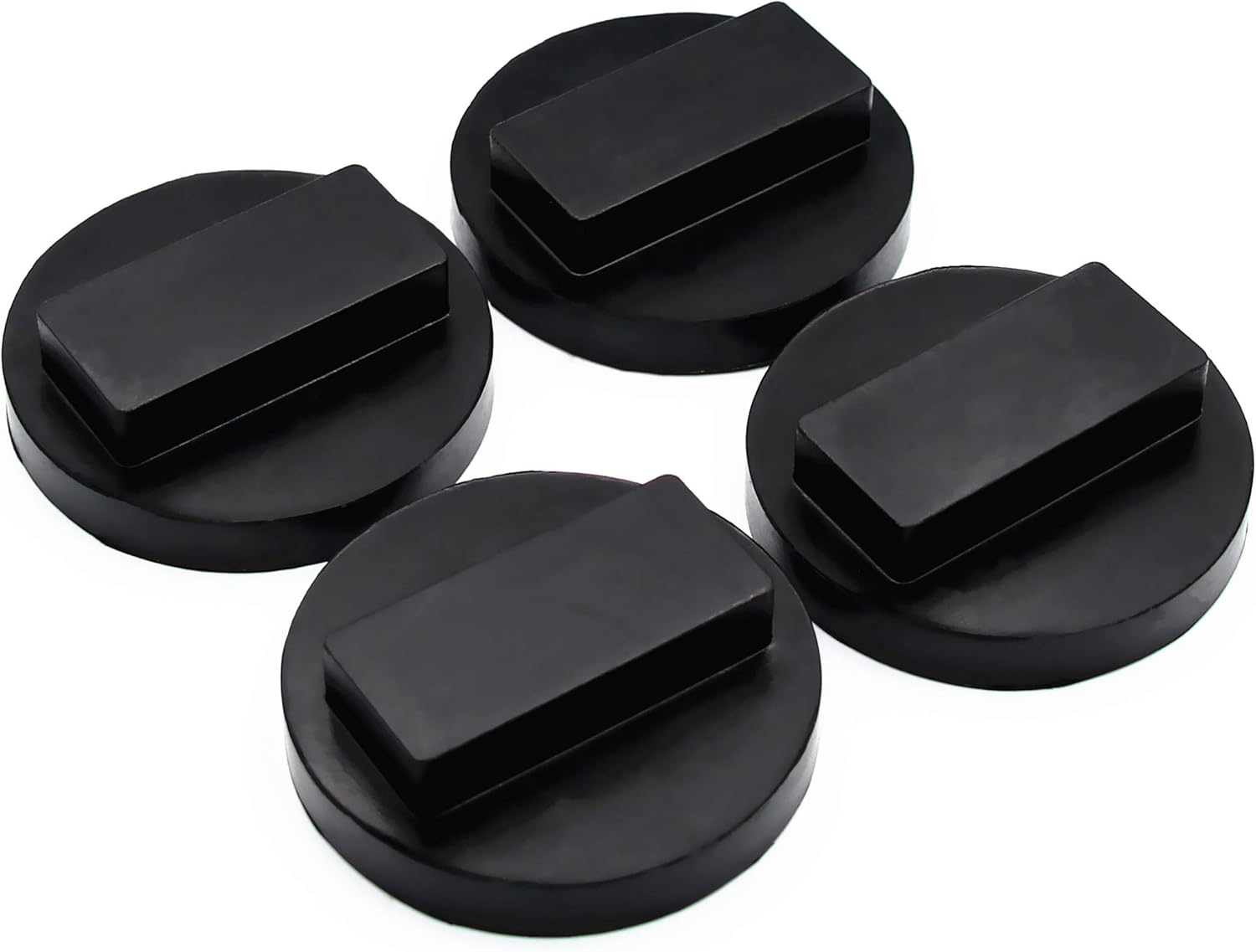 Almohadilla de gato universal para BMW y mini ranura de goma para riel protector cuadrado de poliuretano (4 piezas)