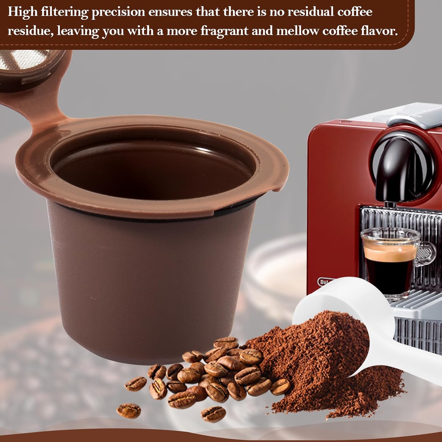 Cápsulas de café reutilizables para café recargables, filtro de cápsula de café compatible con máquinas de café Nespresso, repuesto para cápsulas