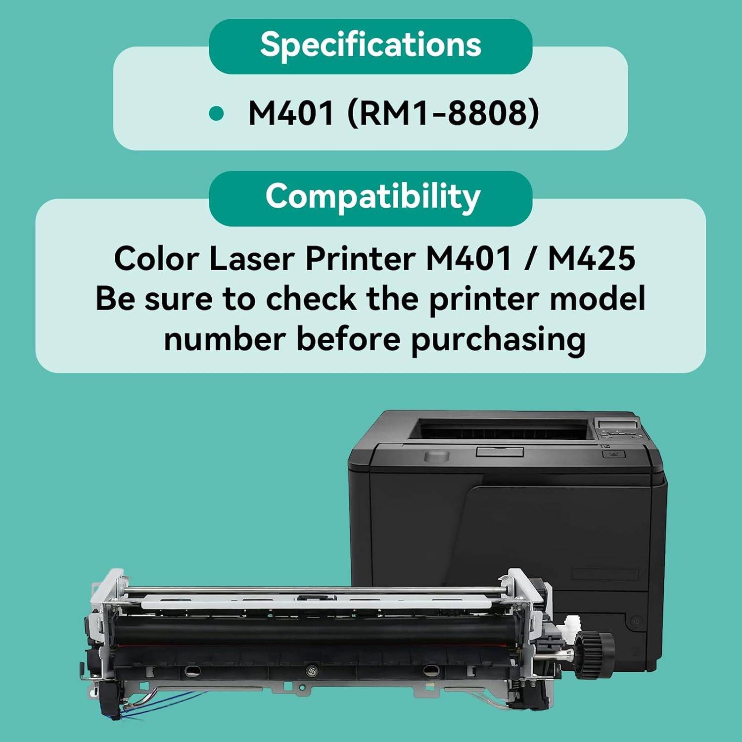 Kit de mantenimiento del fusor M401 (RM1-8808) para impresora láser a color HP M401  M425 (110V)