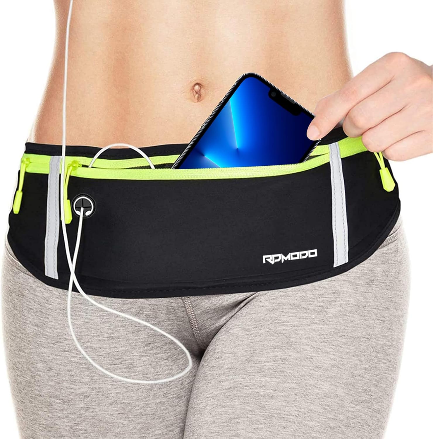 Riñoneras para mujeres y hombres, bolsa de cintura para correr, soporte impermeable para teléfono para correr, talla grande, ajustable, cinturón