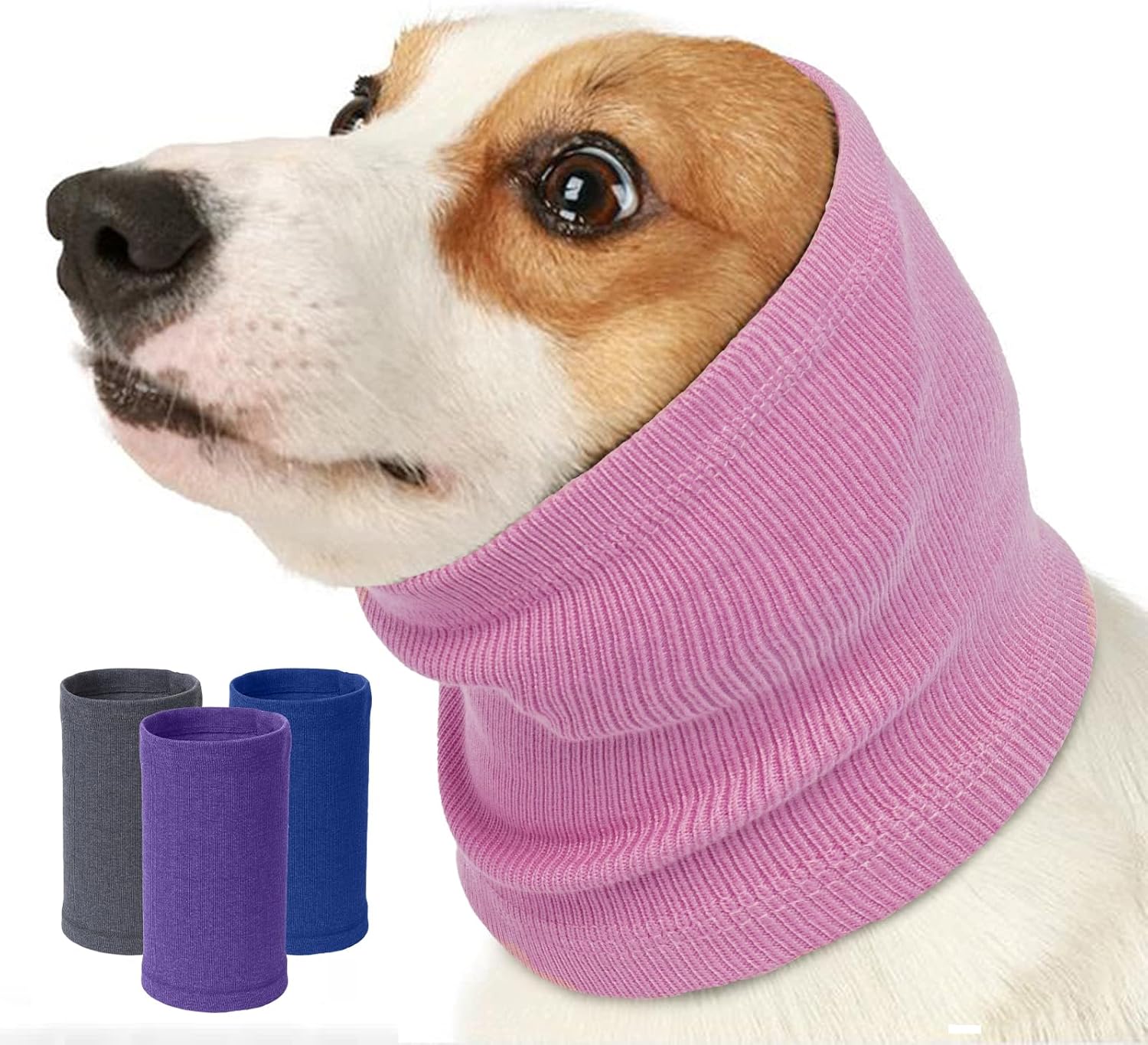 Nanaki Capucha para perro sin solapa, diadema silenciosa para la cabeza de perro, cubierta para la cabeza de perro, no se sacude, protector de oídos