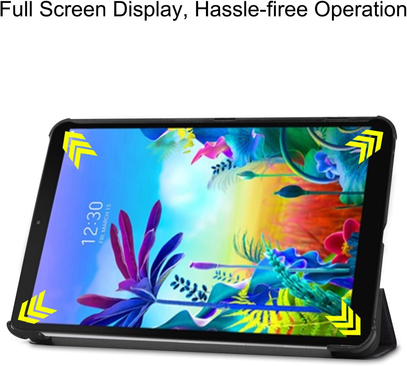 Ratesell – Funda inteligente para LG G Pad 5 10.1, ligera, con soporte triple plegable para LG G Pad 5 de 10.1 pulgadas, versión 2019, modelos
