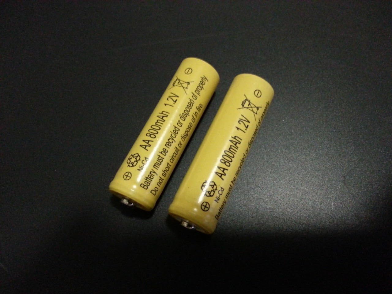 10 piezas conjunto AA NiCd Ni-Cd 800mAh 1.2V batería recargable para luces solares