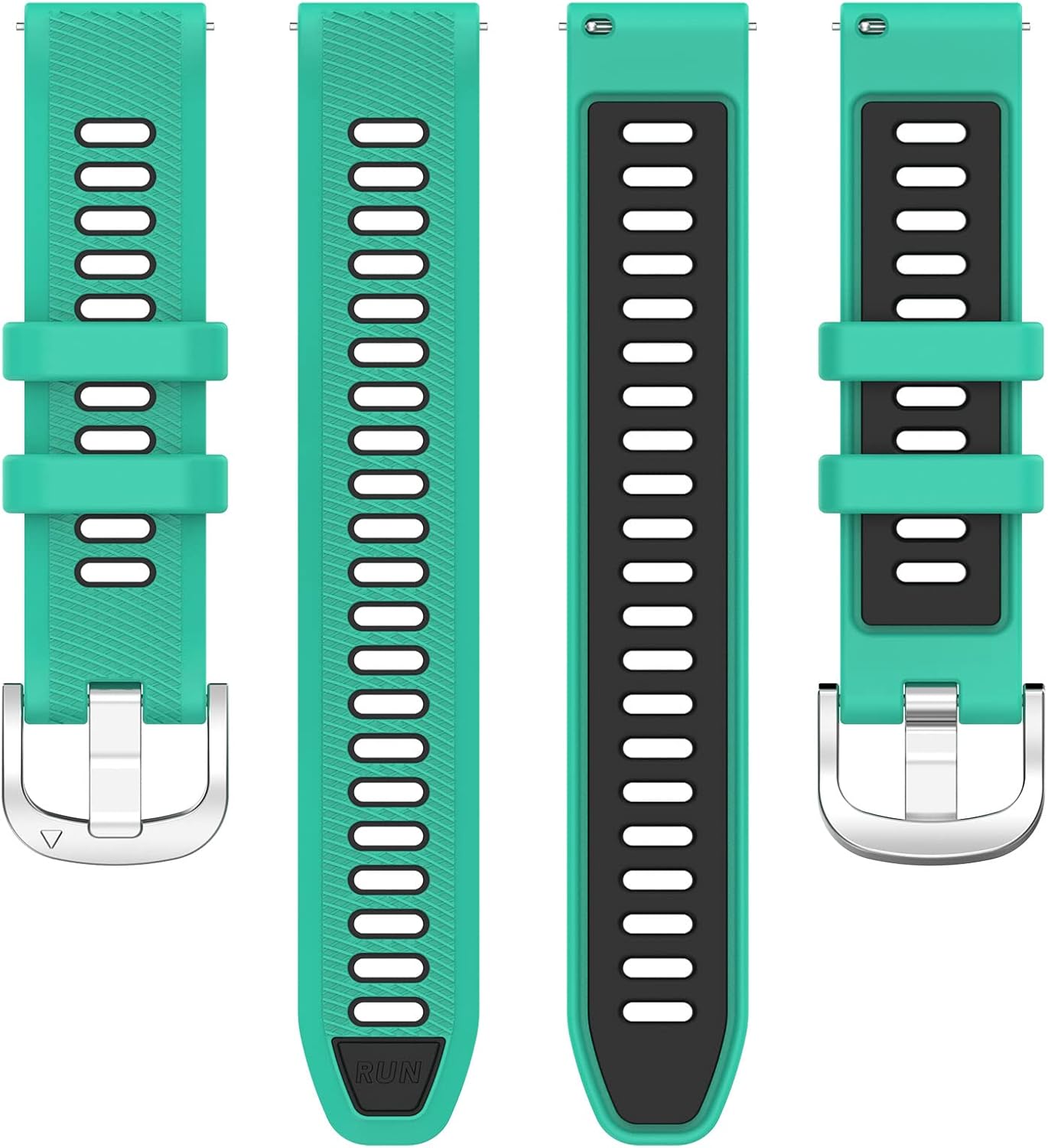 Bandas de silicona diseñadas para NiUFFiT Smart Watch P66LW36LW47 Smartwatch Paquete de 6 correas de 0.866 pulgadas de liberación rápida ajustables