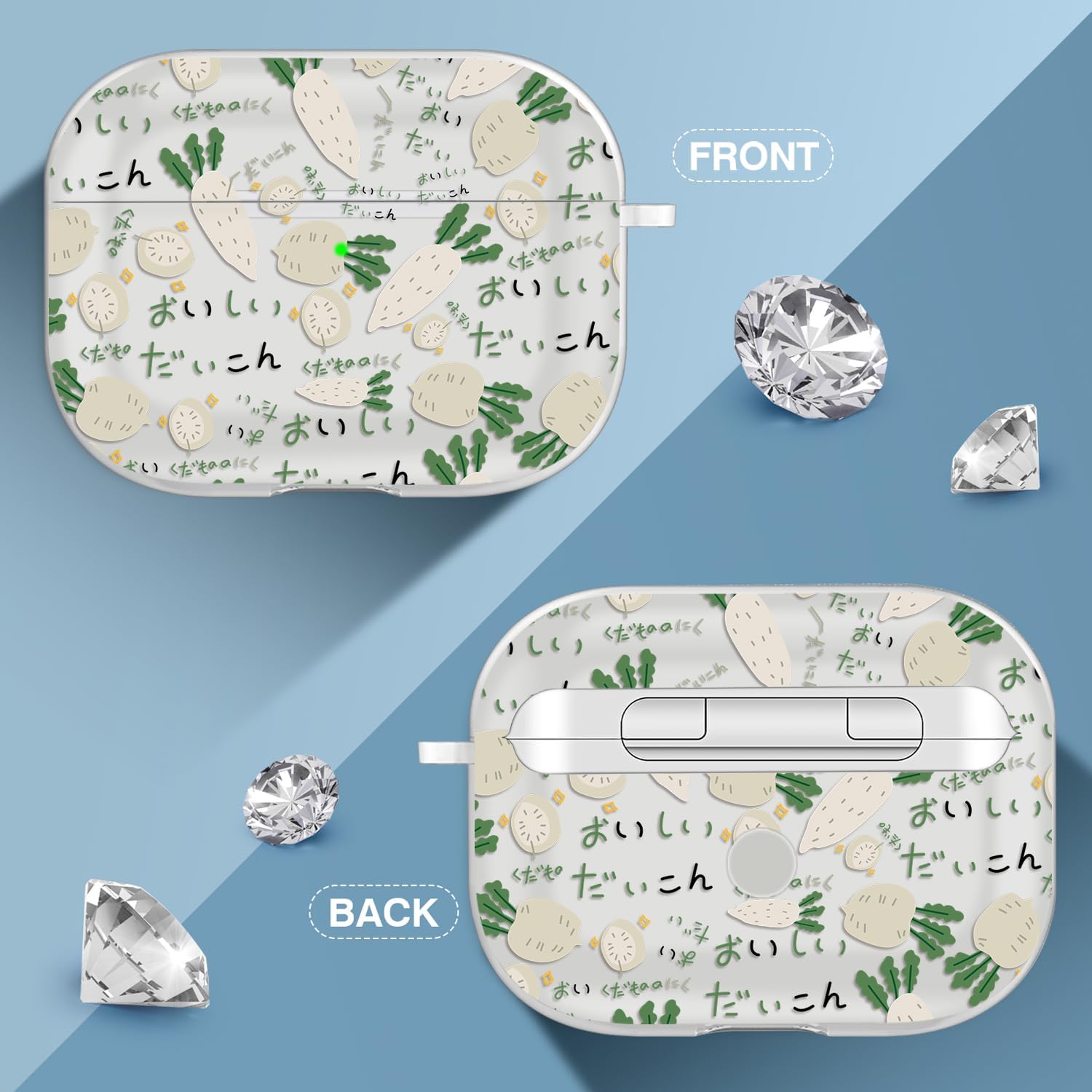 Maxjoy Funda para Airpods Pro de 2 generación 2022, con bonita funda para Airpods Pro de 2 generación, para Airpods Pro 2 con llavero para mujeres y