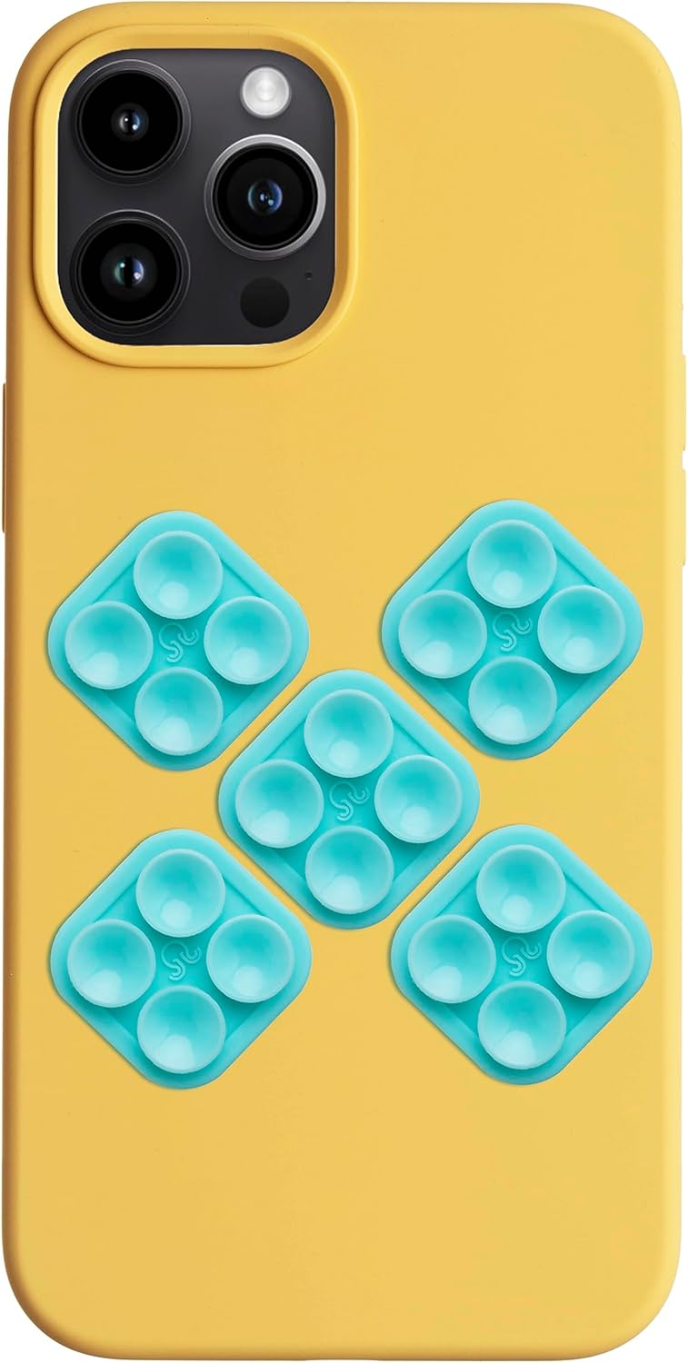 OCTOBUDDY Mini  Funda de silicona con succión para teléfono  Compatible con iPhone y Android, soporte antideslizante para accesorios móviles manos