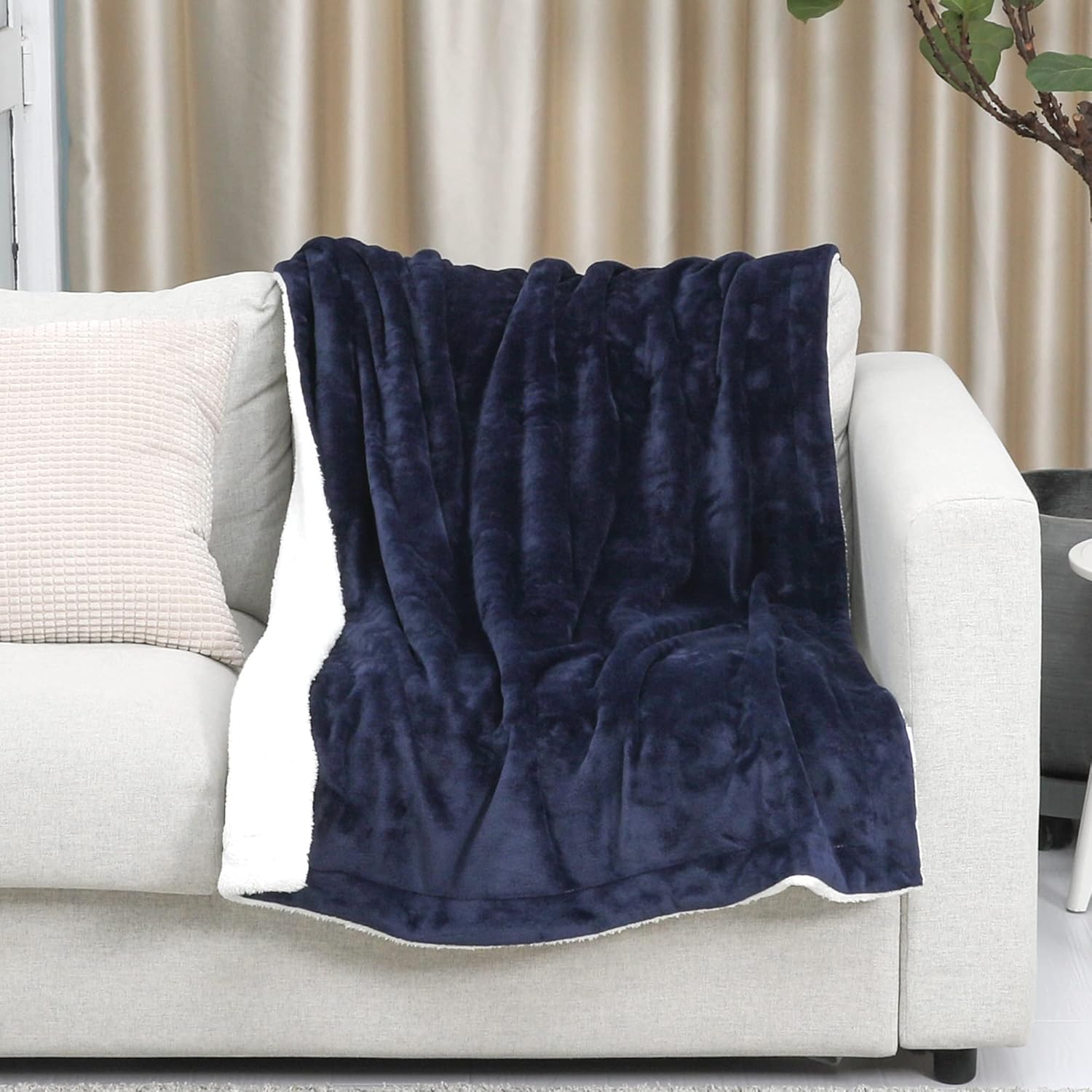 TILLYOU Manta reversible de forro polar Sherpa para niños, niñas, niños pequeños, recién nacidos, 40 x 50 pulgadas, manta cálida y mullida para cama