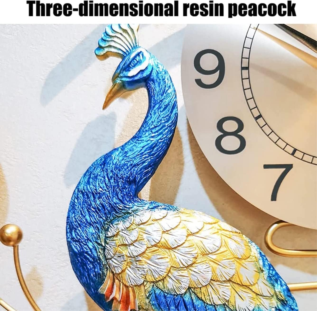 Reloj de pared para decoración de sala de estar, reloj de pared con diamantes de cristal, silencioso, sin tictac, reloj de pared de metal con forma