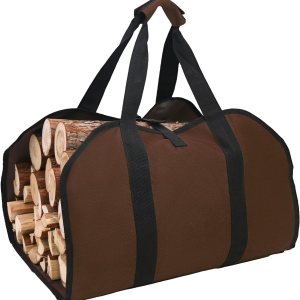 Hongmai Portador de leña con asas, bolsa de lona para leña con asas, soporte para leña para chimenea, bolsa transportadora de leña para interiores, Hongmai Portador de leña con asas, bolsa de lona para leña con asas, soporte para leña para chimenea, bolsa transportadora de leña para interiores,