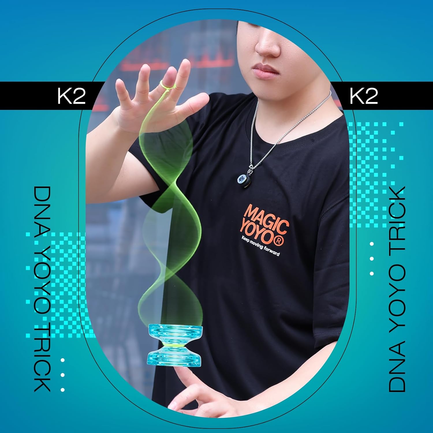 MAGICYOYO Yoyo profesional paquete de 2 Yoyo sensible para principiantes, Pro Yoyo V3 y Magicyoyo K2 Crystal con rodamientos Yoyo que no responden