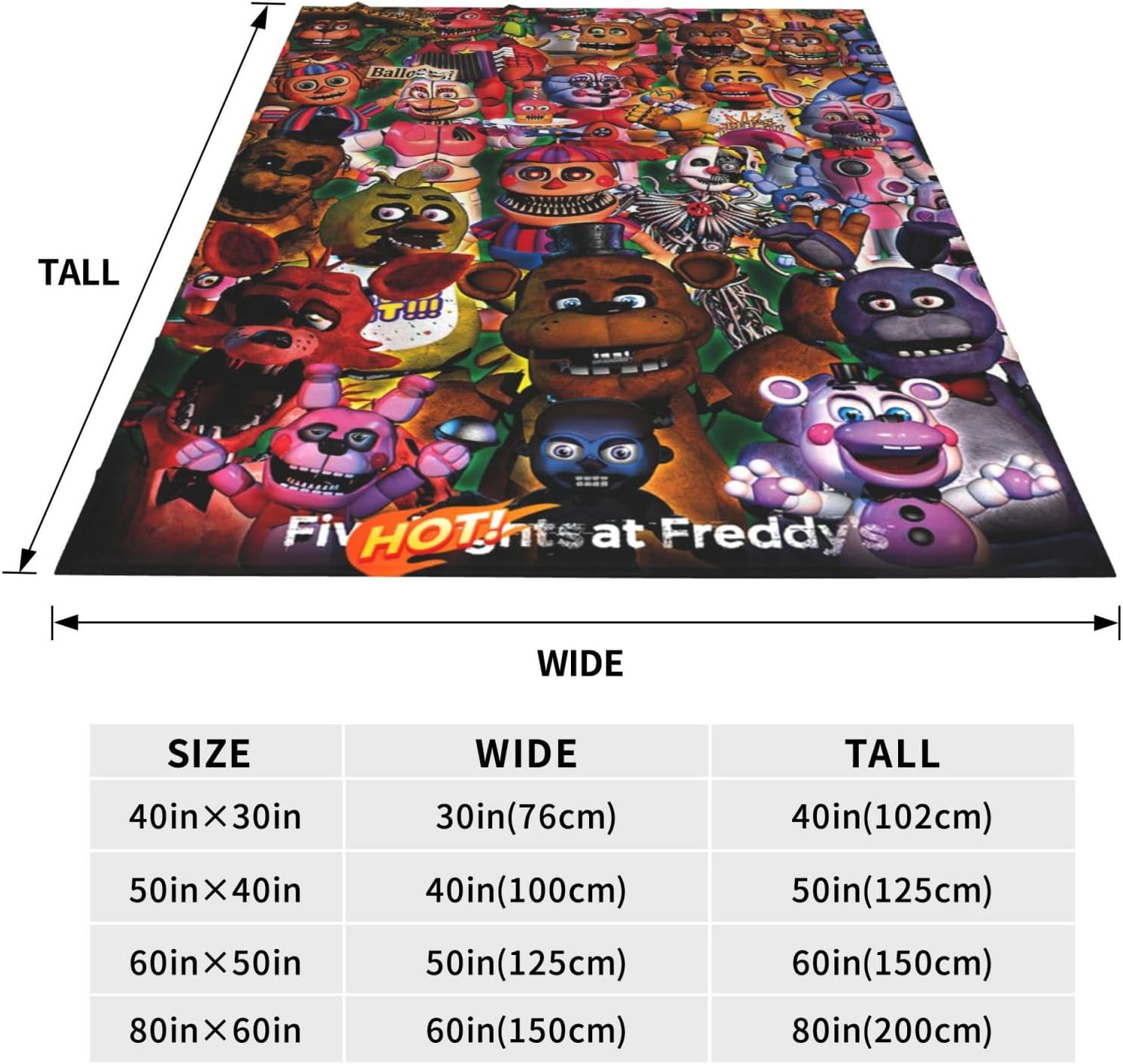 Vorus Manta de franela con impresión 3D de anime, unisex, manta de felpa súper suave para ropa de cama y sofá D-50 x 40 pulgadas