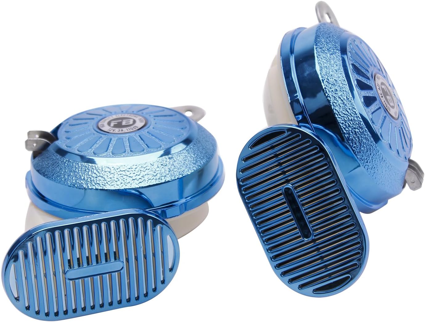 FARBIN Bocina de sonido variable súper fuerte, bocina de tren de 3 sonidos de 130 db, tono alto y bajo, para camiones, tren de barco, bocina de