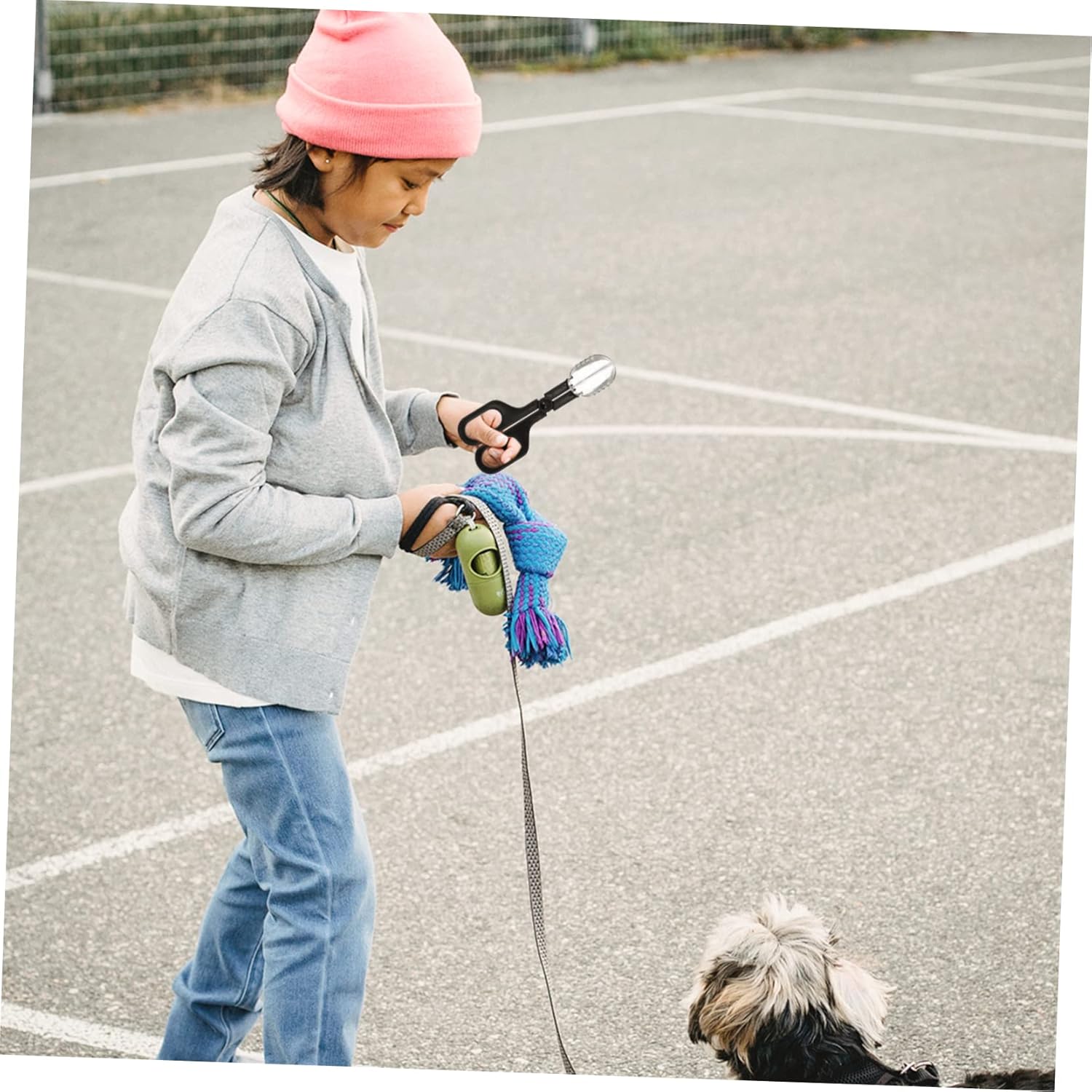 POPETPOP 4 piezas de hámster con clip para desechos de mascotas, para baño, cucharas de excremento de mascotas, eliminación de desechos de mascotas,