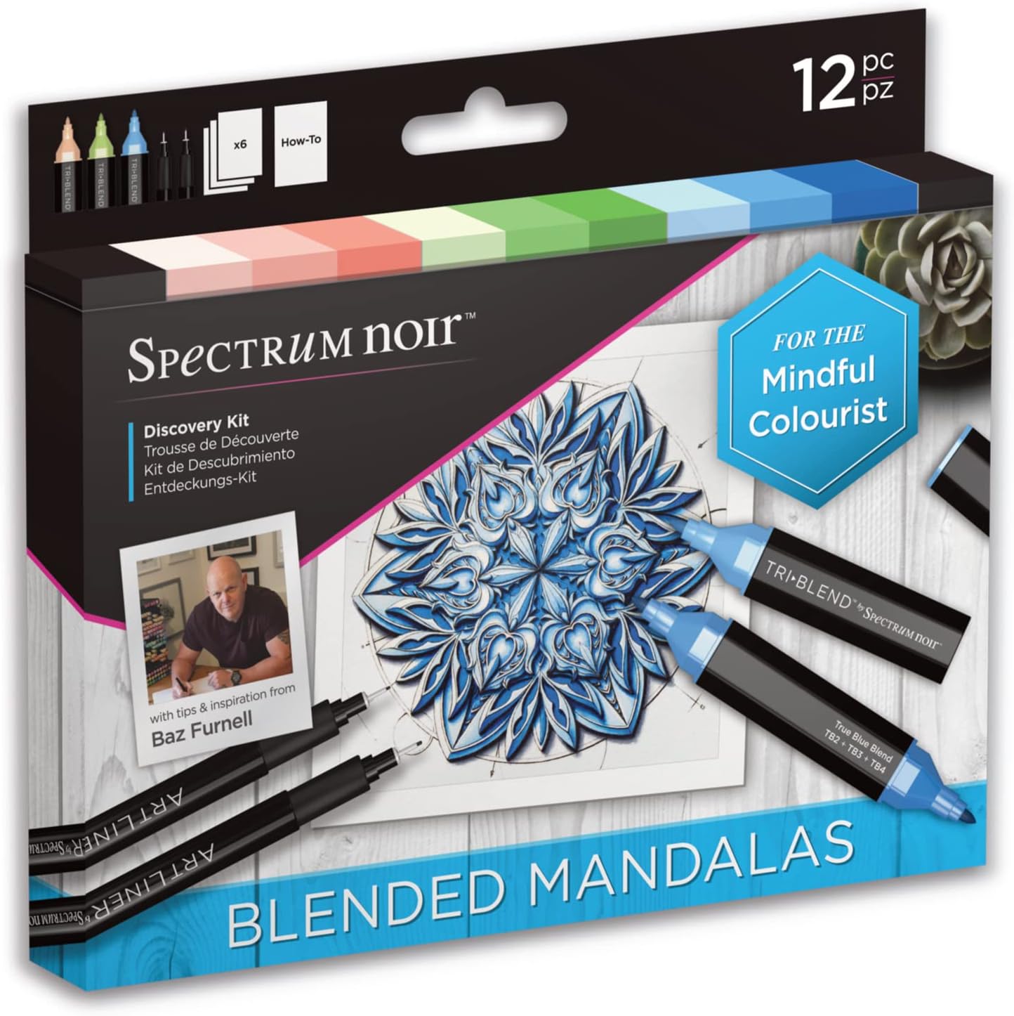 Spectrum Noir Descubre KIT, Mandalas mezcladas