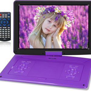Reproductor de DVD portátil de 17.9 pulgadas con pantalla giratoria grande de 15.6 pulgadas, reproductor de DVD de batería de 6 horas portátil con Reproductor de DVD portátil de 17.9 pulgadas con pantalla giratoria grande de 15.6 pulgadas, reproductor de DVD de batería de 6 horas portátil con