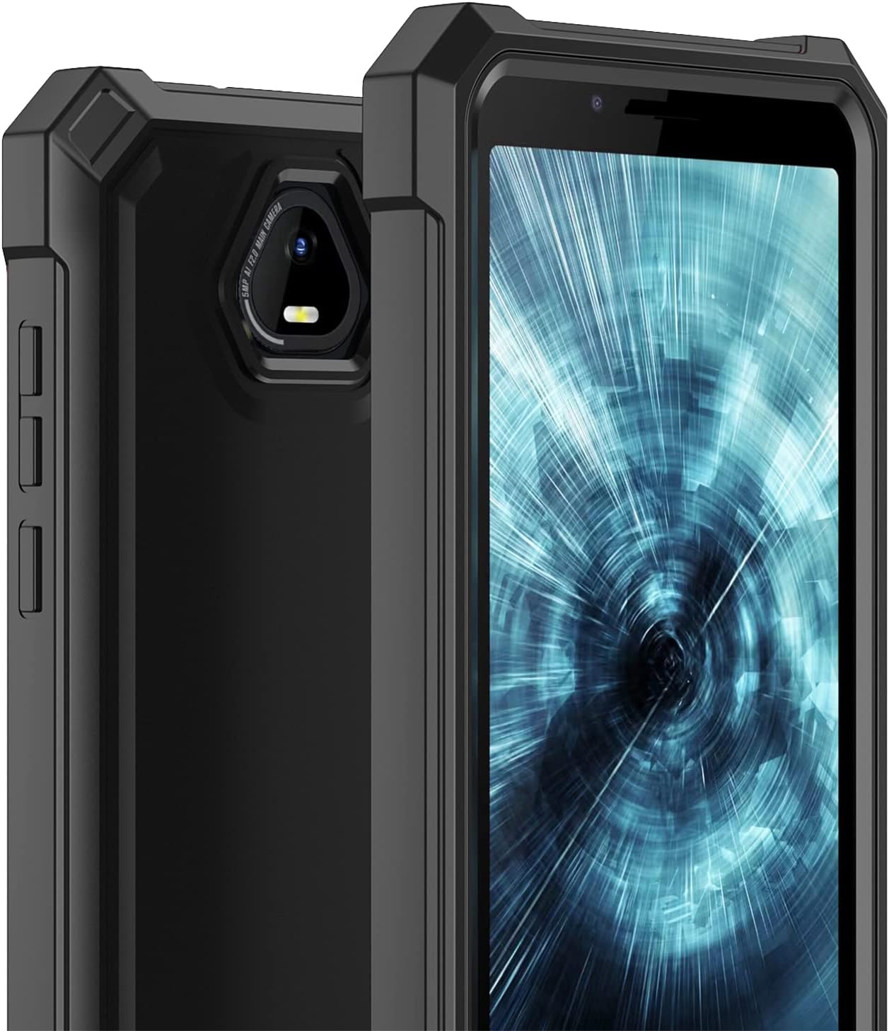 Ailiber Funda para teléfono Volt SV55, Schok SV55 y protector de pantalla (SV55216), protección de estructura de doble capa, parachoques de TPU en