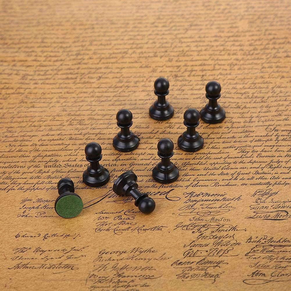 Juego de piezas de ajedrez portátil de plástico juego de ajedrez internacional juego completo de ajedrez negro y blanco para adultos y niños