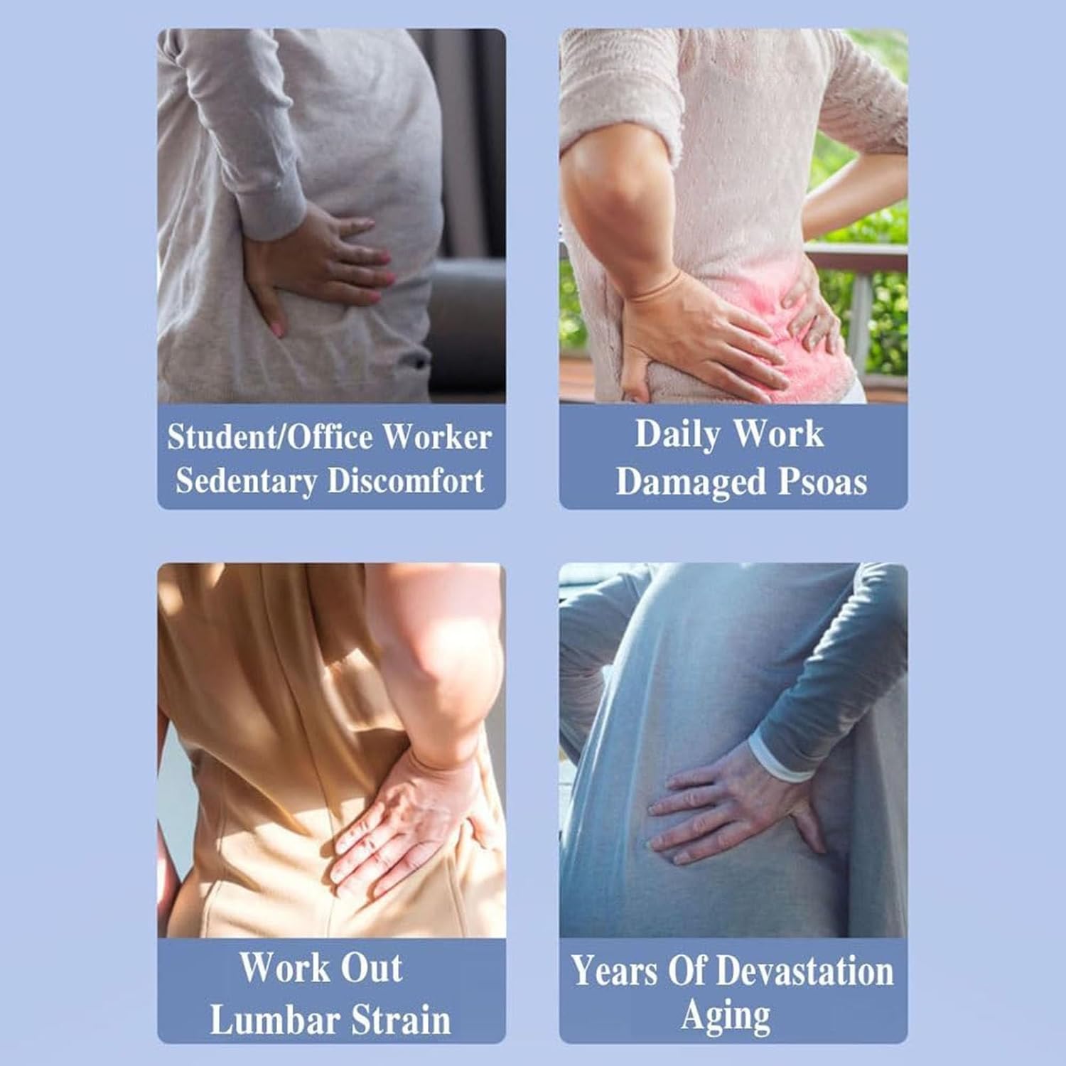 Refresh – Estirador de cuello y espalda, grieta de espalda y cuello para aliviar el dolor de espalda baja, dispositivo calmante lumbar, estiramiento