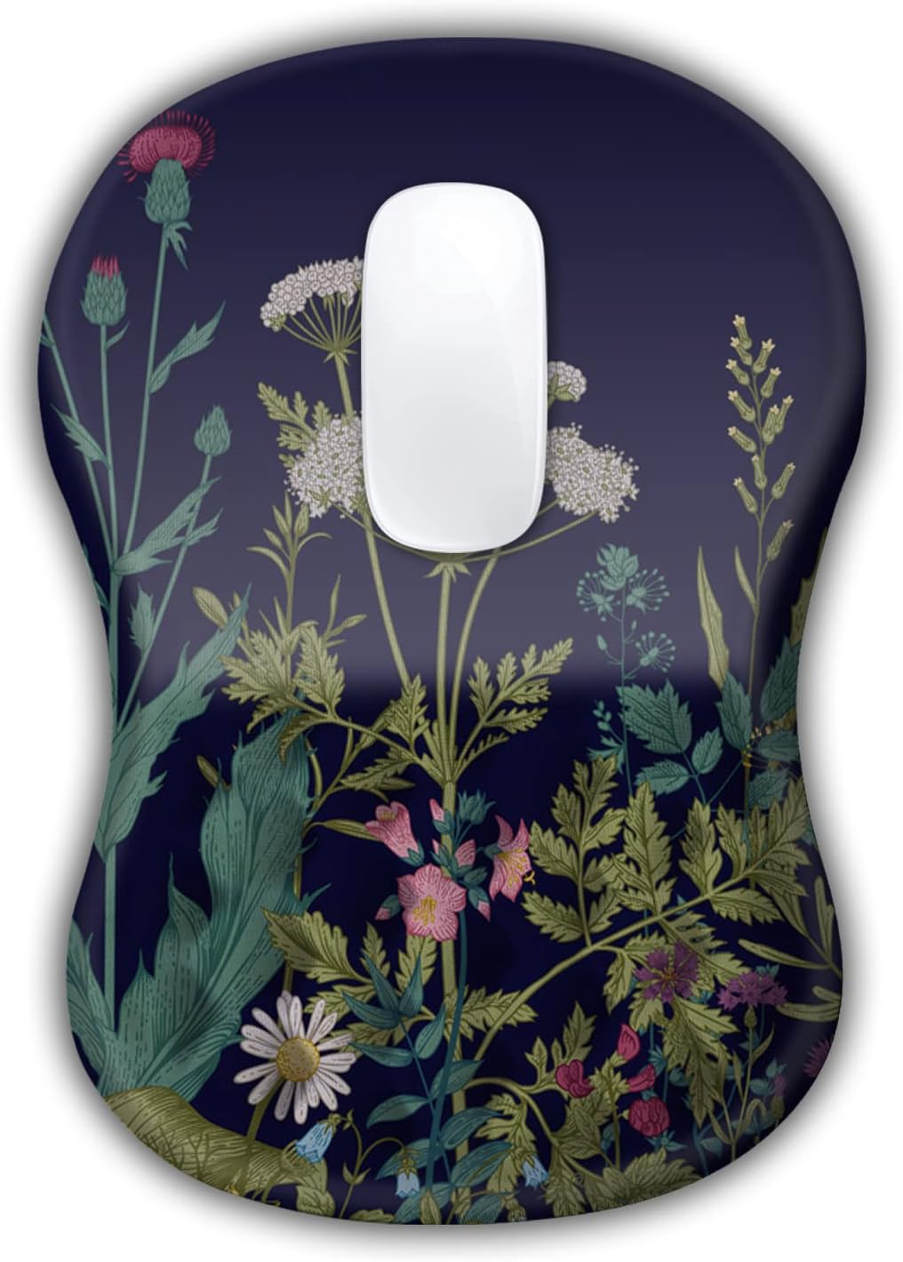 Alfombrilla de mouse ergonómica con soporte para reposamuñecas, alfombrilla de mouse con diseño de masaje para aliviar el dolor del túnel carpiano,