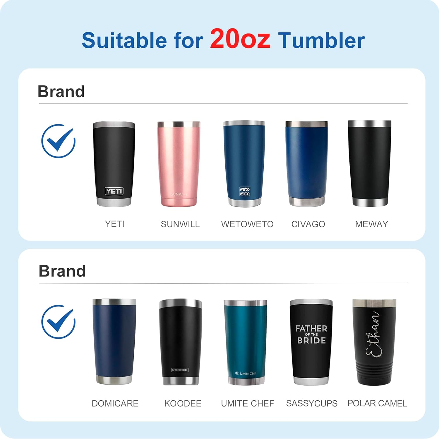Tapas de repuesto para vaso de 20 onzas, tapa resistente a salpicaduras para Yeti Rambler, BJPKPK y más, apto para popotes, sin BPA (rojo)