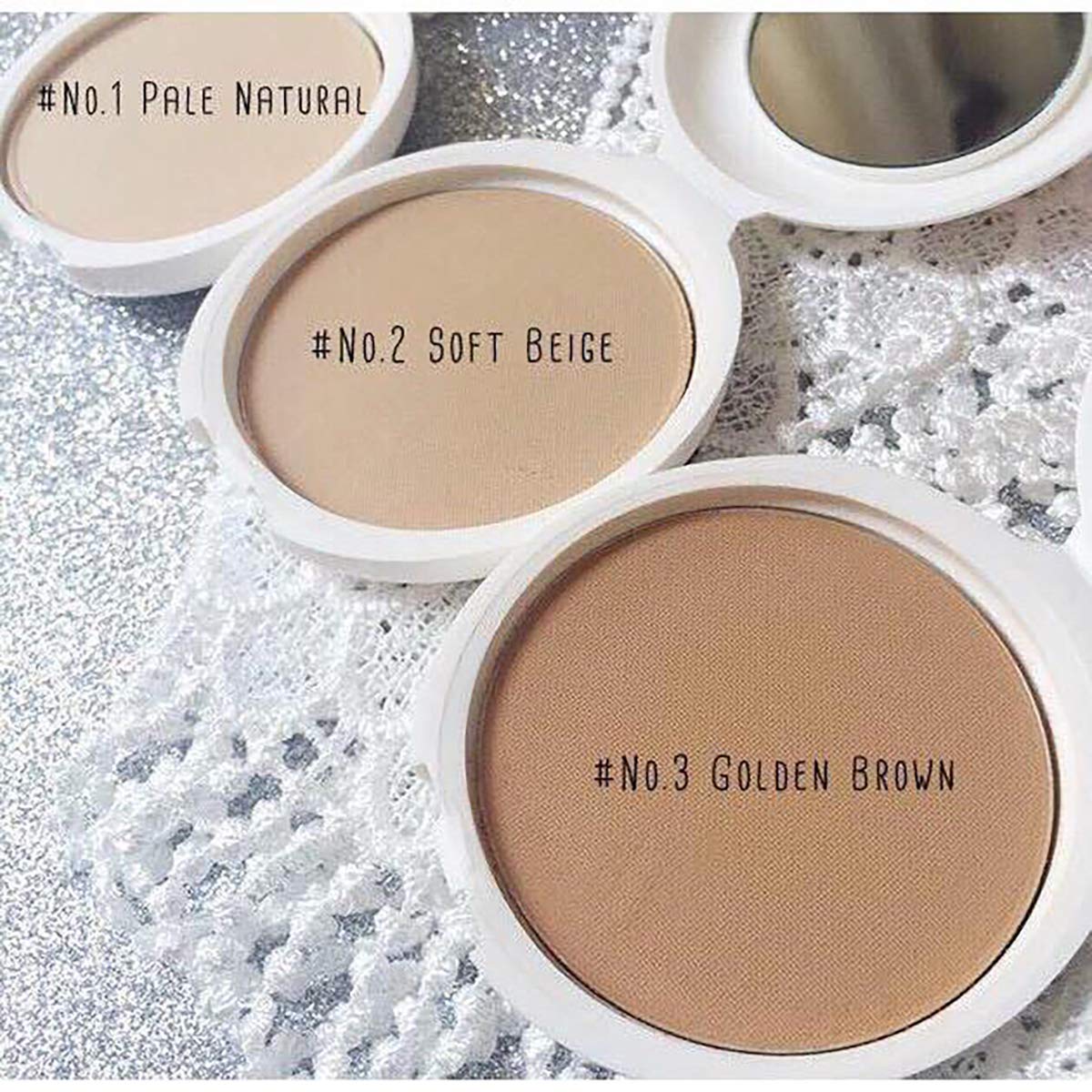 Super Oil Control Face Compact Foundation Powder Loose Translucent Perfect Skin Smooth Radiance Oil Free Oil Pressed Light Weight Long Lasting Spf25