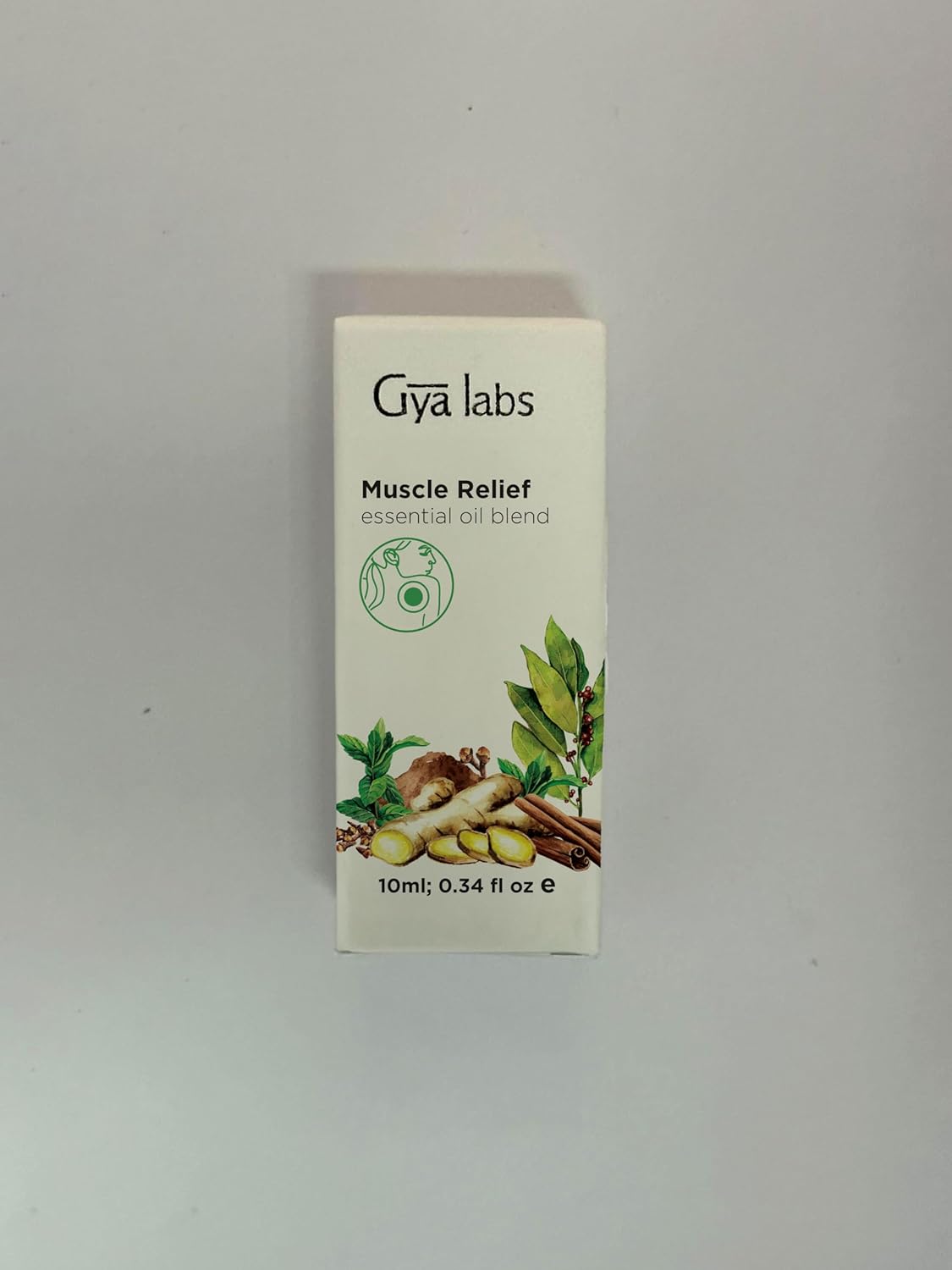 Gya Labs Mezcla de aceites esenciales para alivio muscular, aroma cálido y calmante (0.34 fl oz)